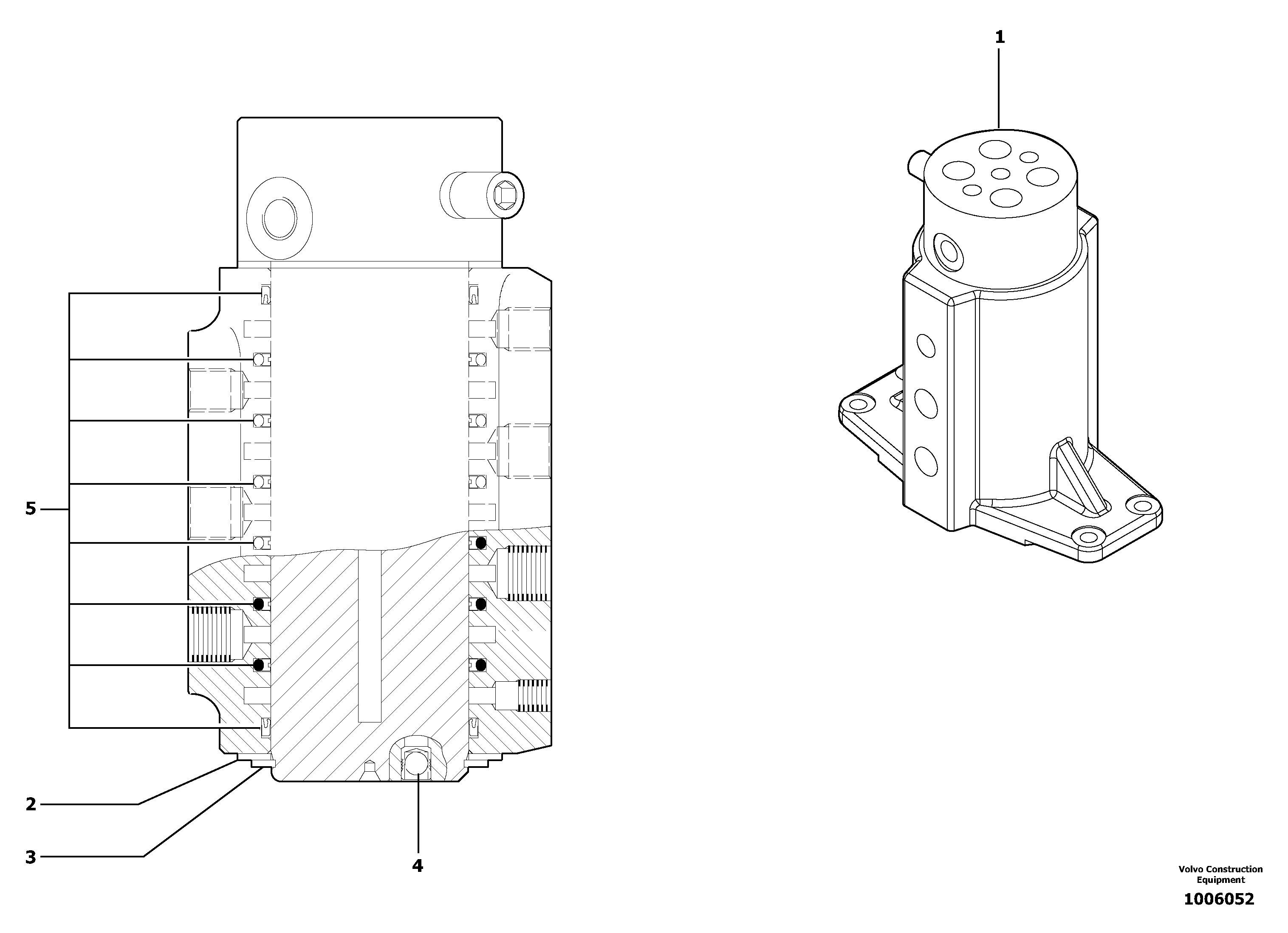 Swivel joint  S/N16842 — volvo parts diagram