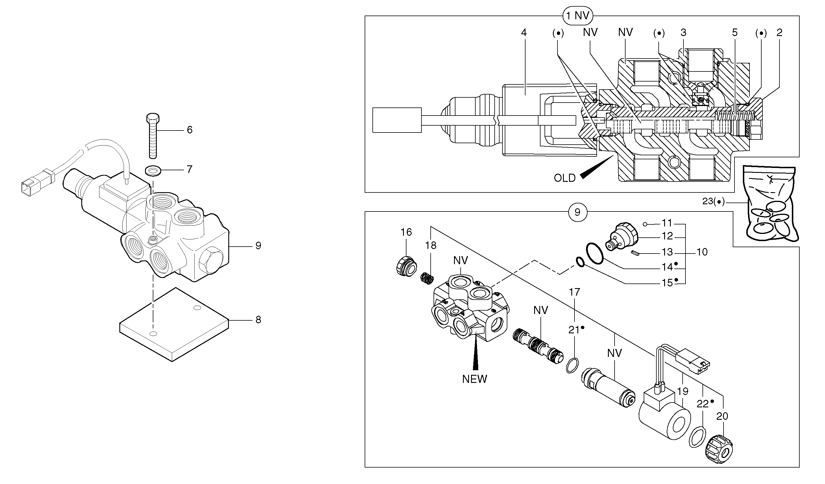 Slewing-offset selector switch — volvo parts diagram