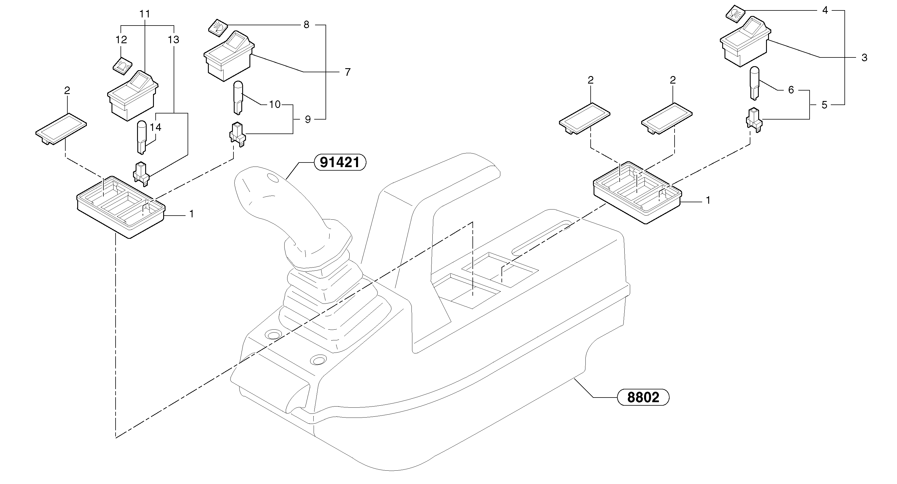 Operator's station : instrument panel ( left ) — volvo parts diagram