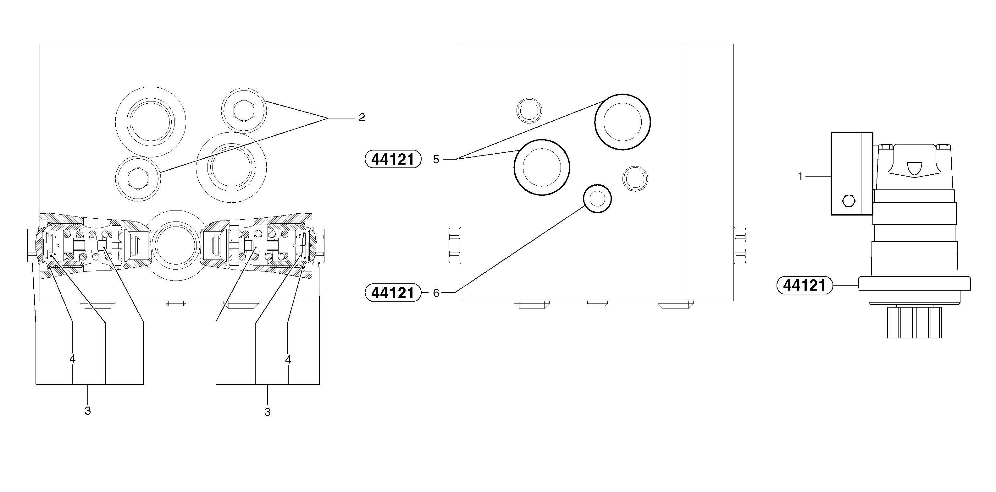 Balancing valve ( slewing ) — volvo parts diagram