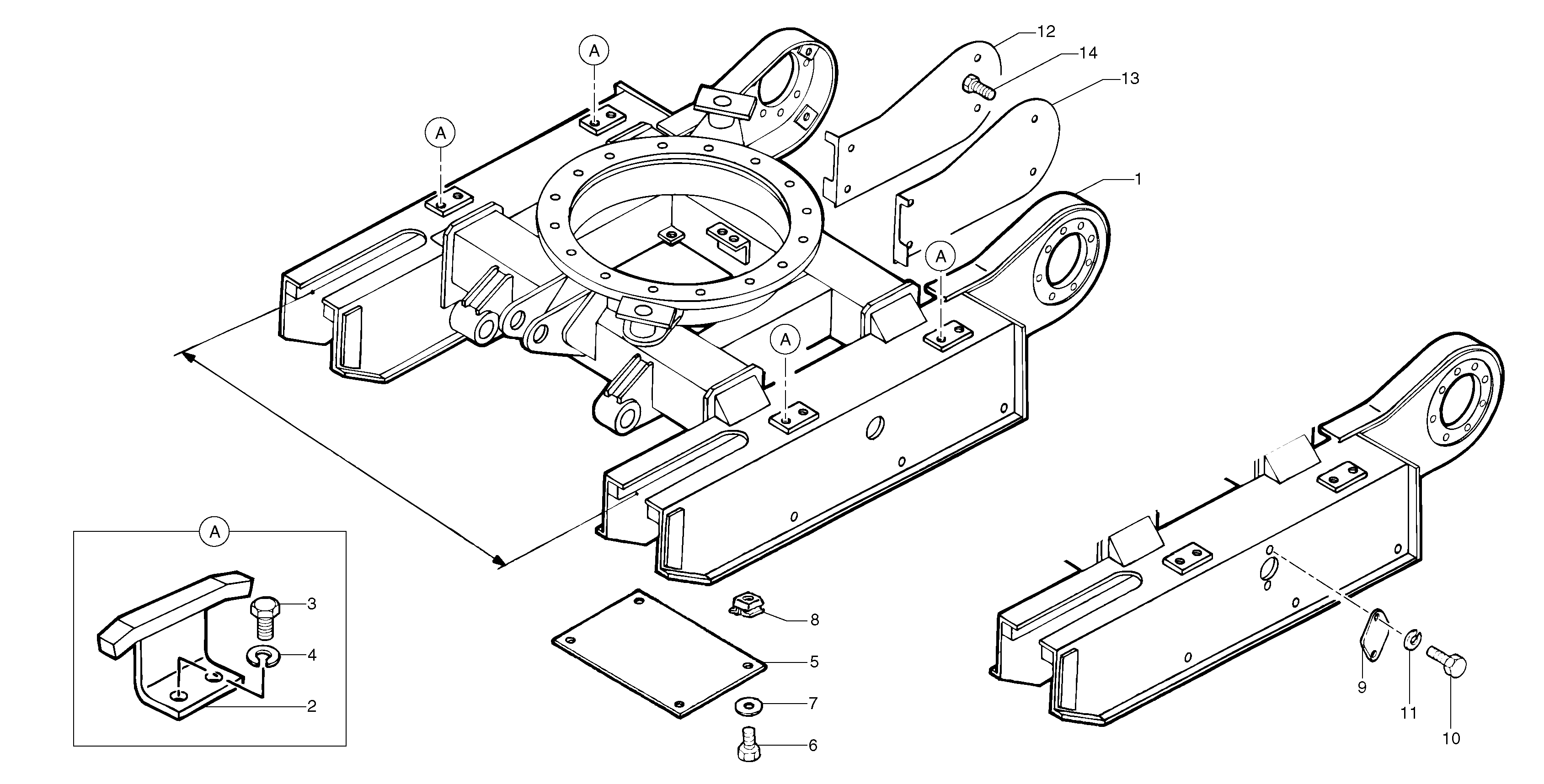 Lower frame — volvo parts diagram