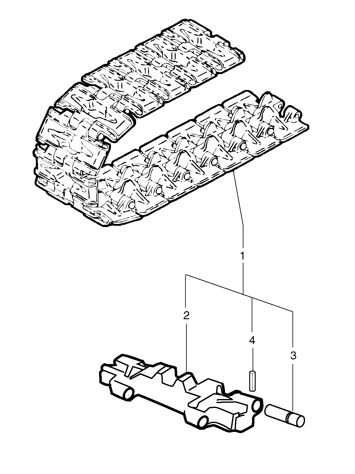 Steel tracks — volvo parts diagram
