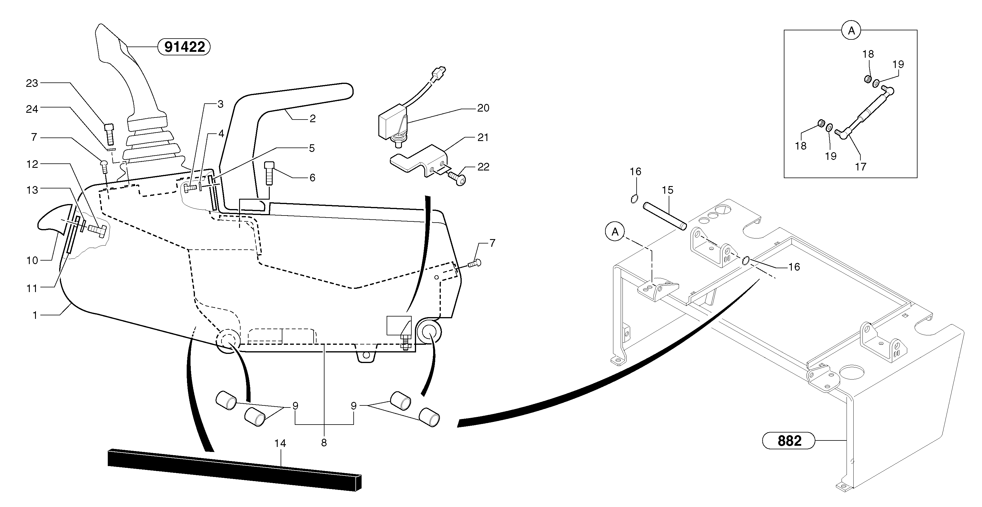 Operator's station : instrument panel ( right ) — volvo parts diagram