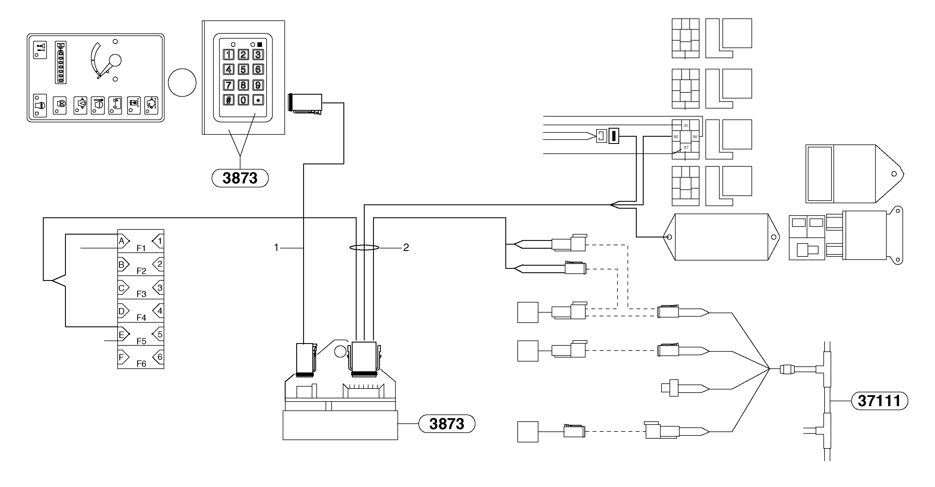Electrical system / coded keypad — volvo parts diagram