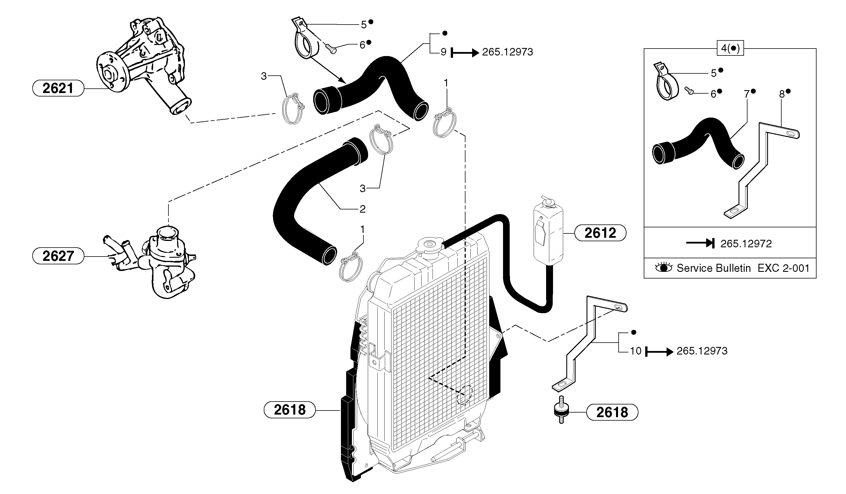 Cooling circuit — volvo parts diagram