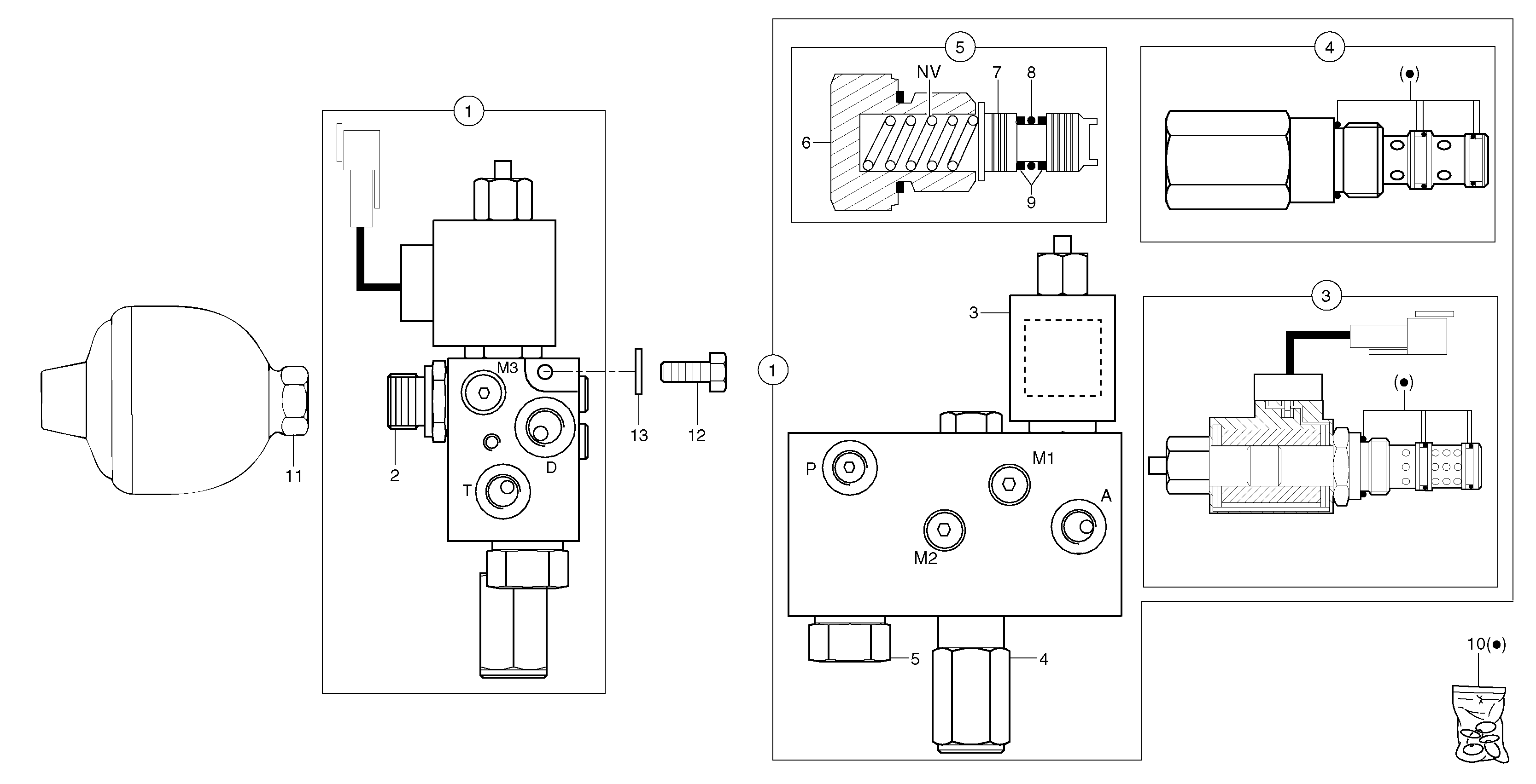 Accumulator / electrovalve — volvo parts diagram