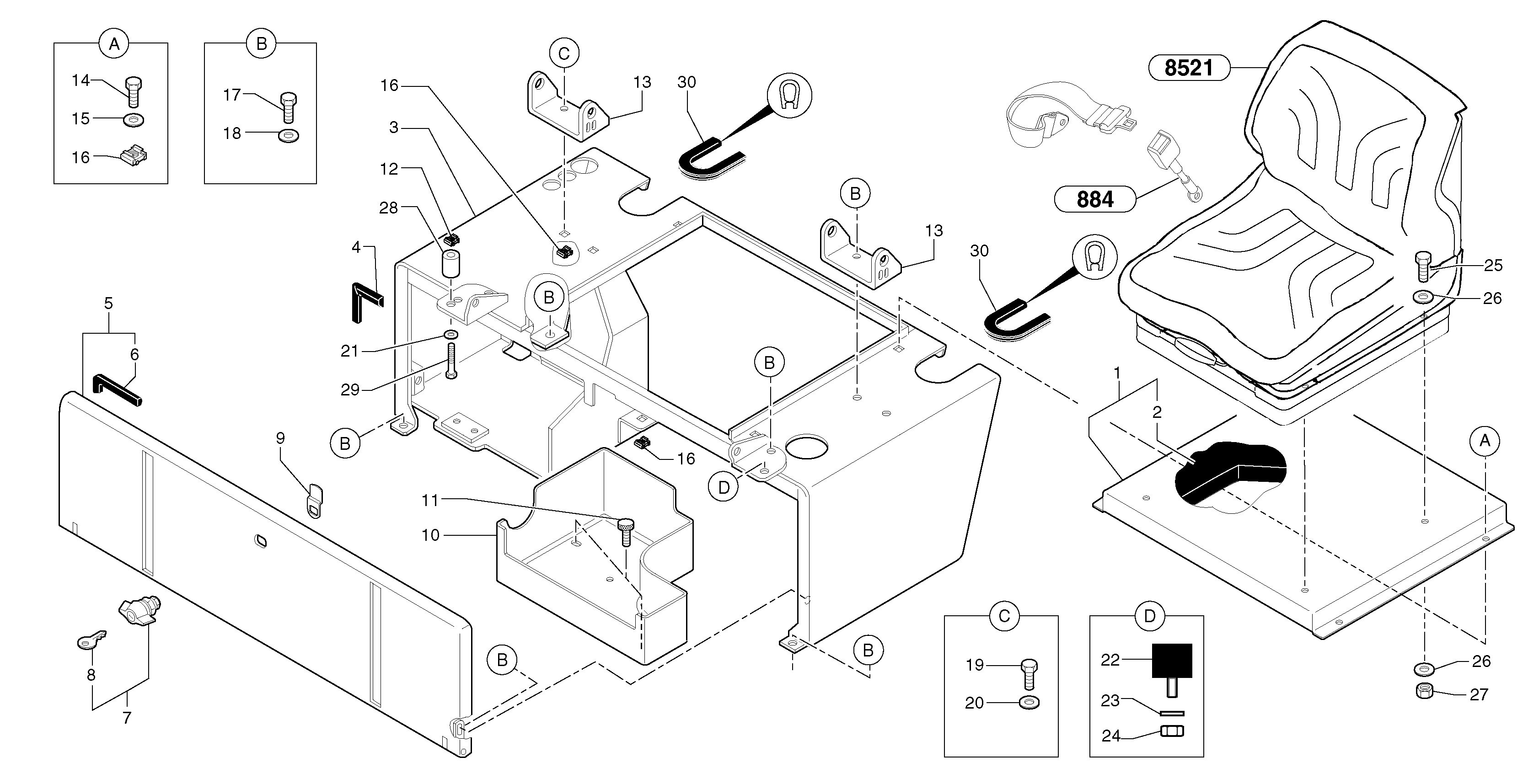 Operator's station : plating / cab — volvo parts diagram