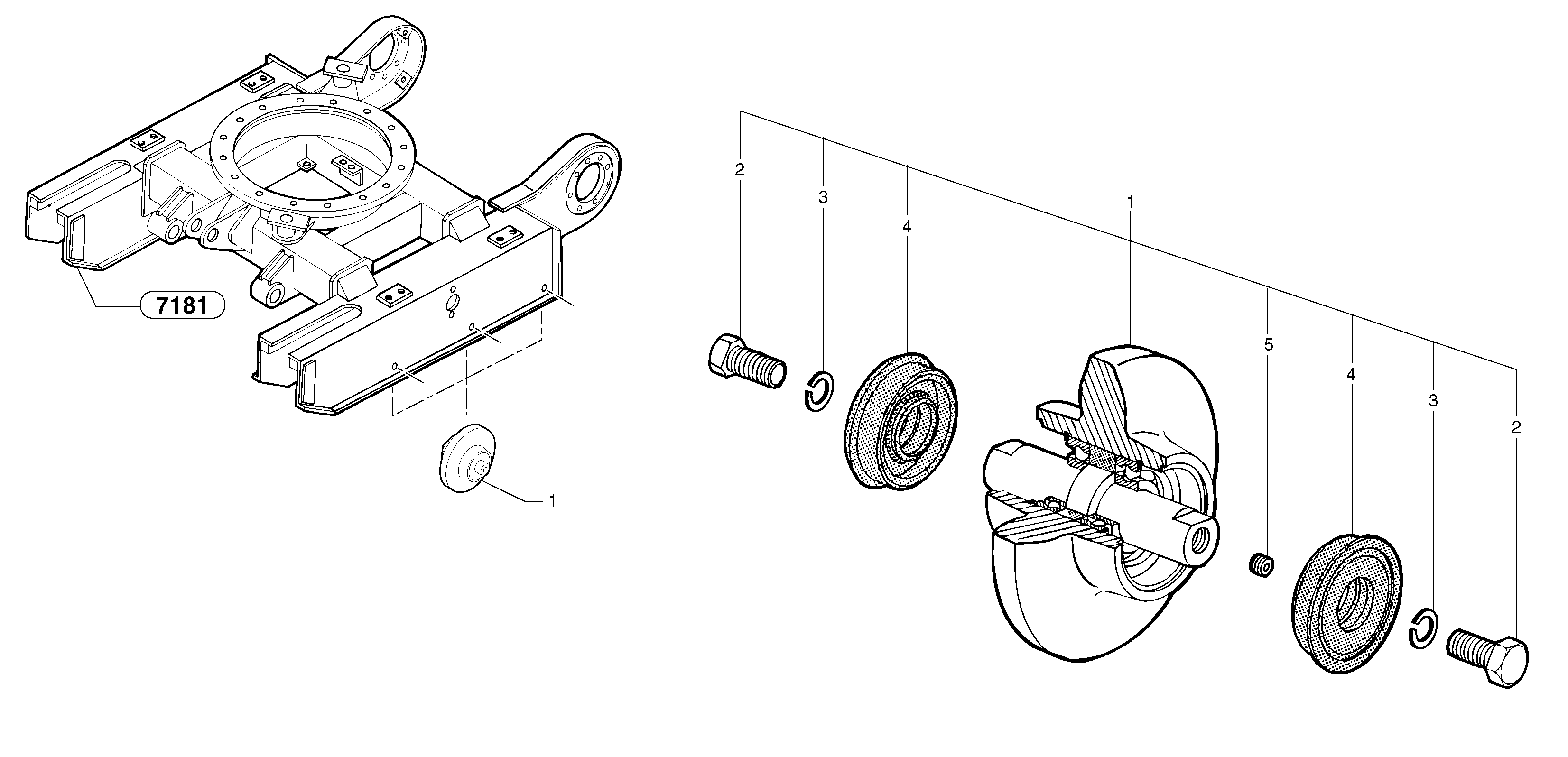 Lower roller ( steel and rubber tracks ) — volvo parts diagram