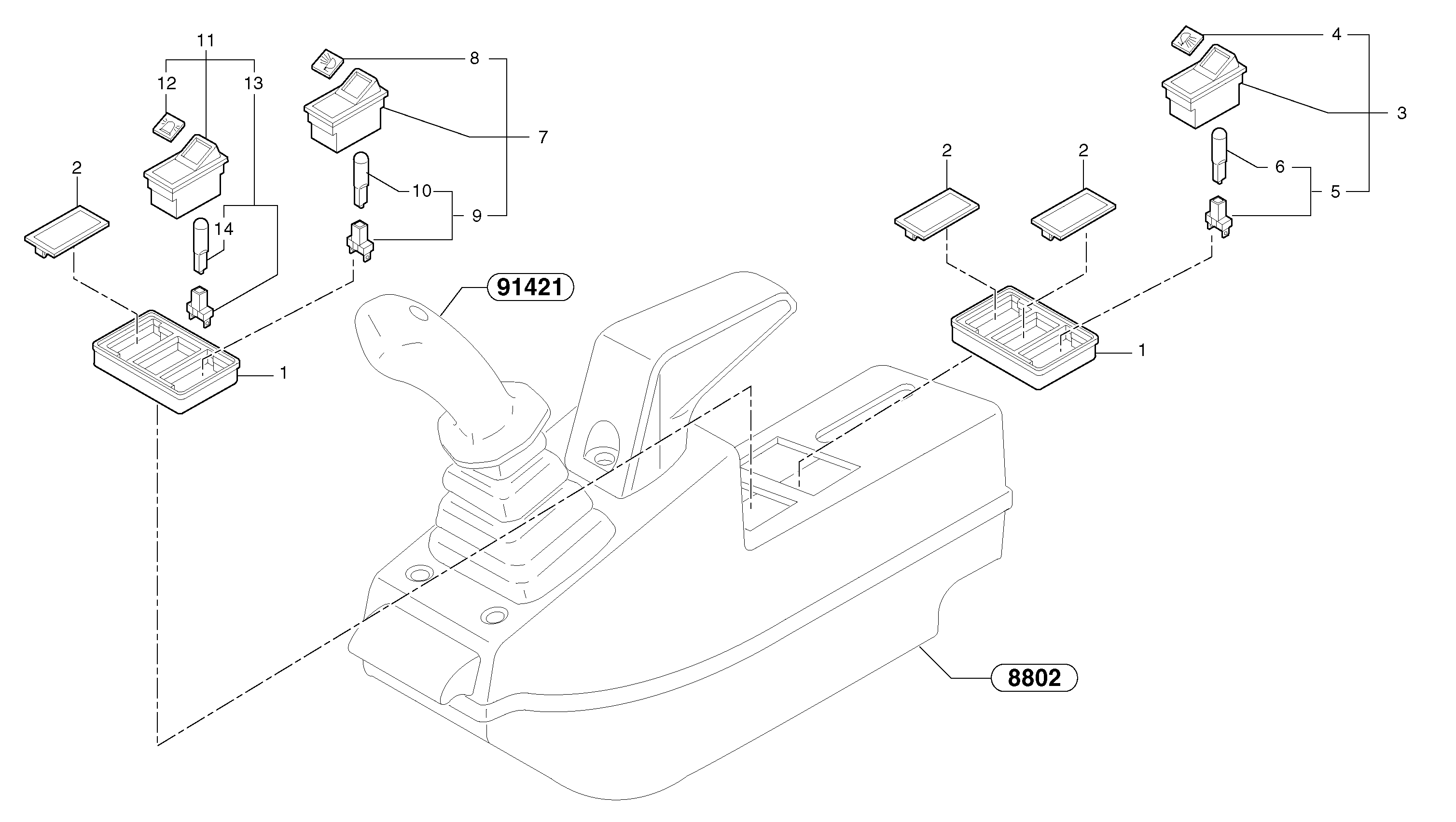 Operator's station : instrument panel ( left ) — volvo parts diagram