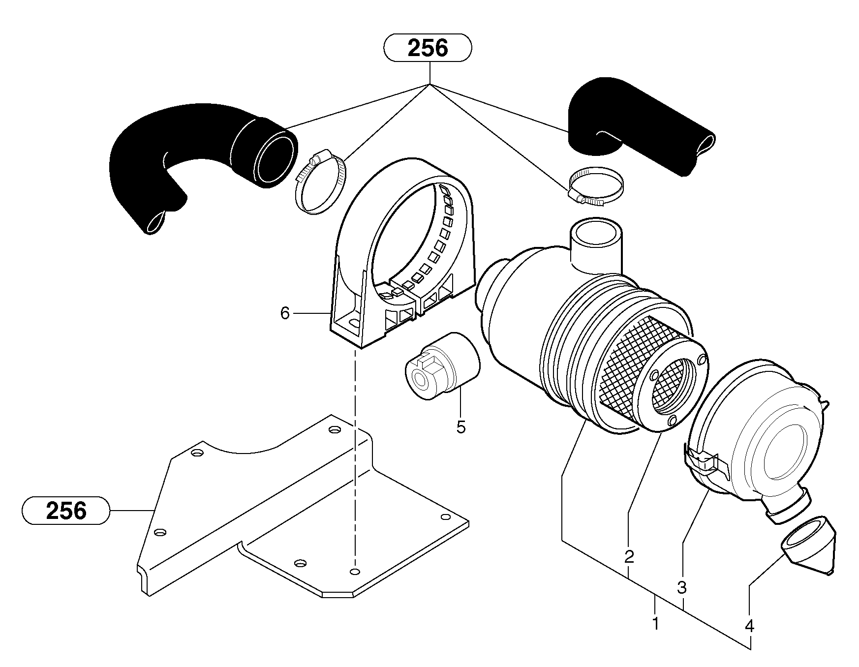 Air filter — volvo parts diagram