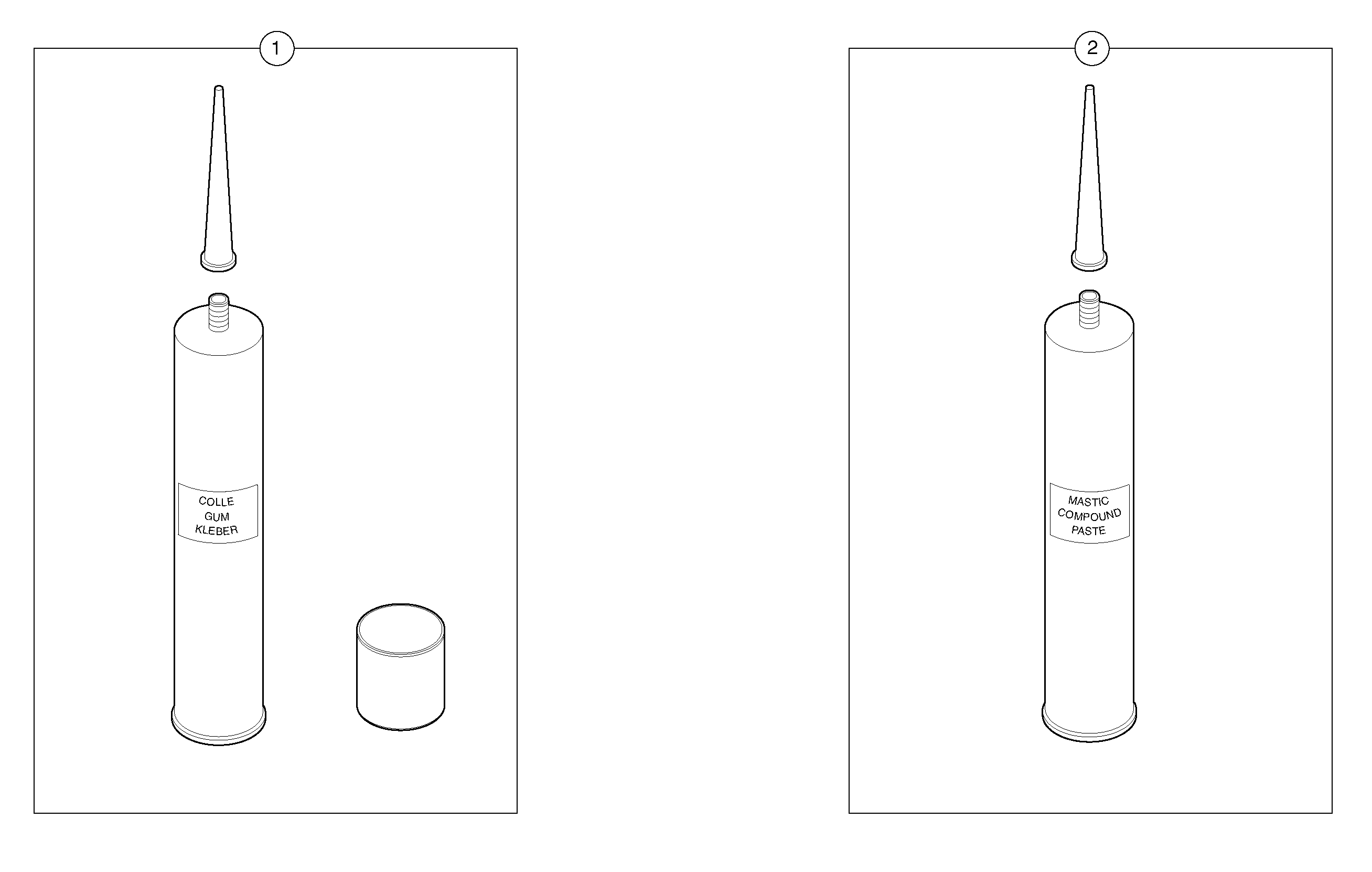 Glue Kit for cab — volvo parts diagram