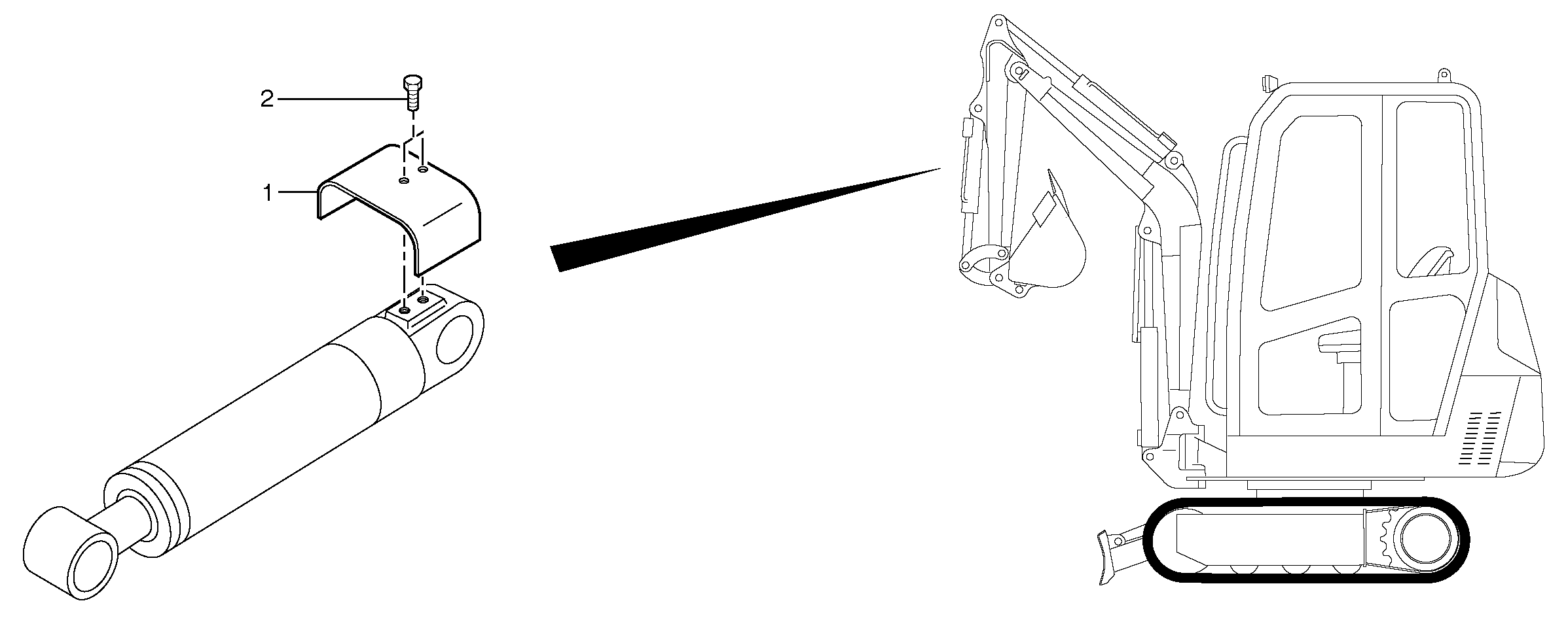 Cylinder rod protection — volvo parts diagram