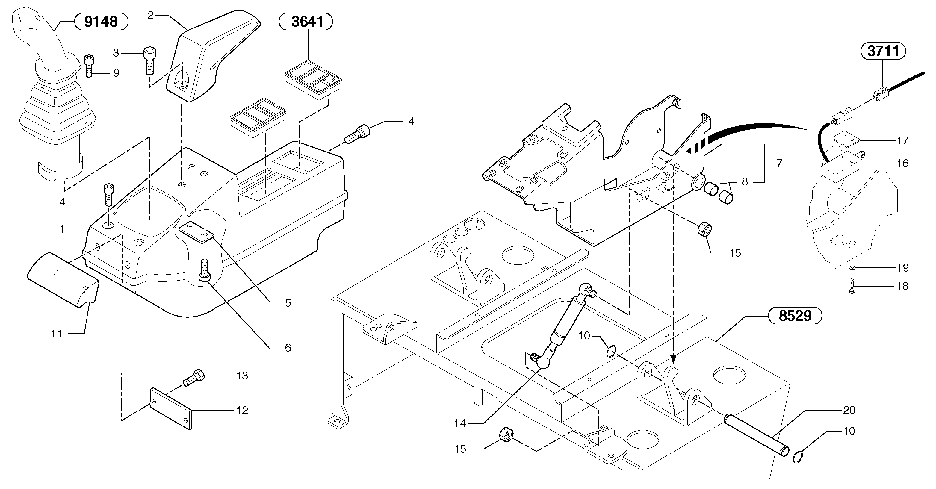 Operator's station : instrument panel ( left ) — volvo parts diagram