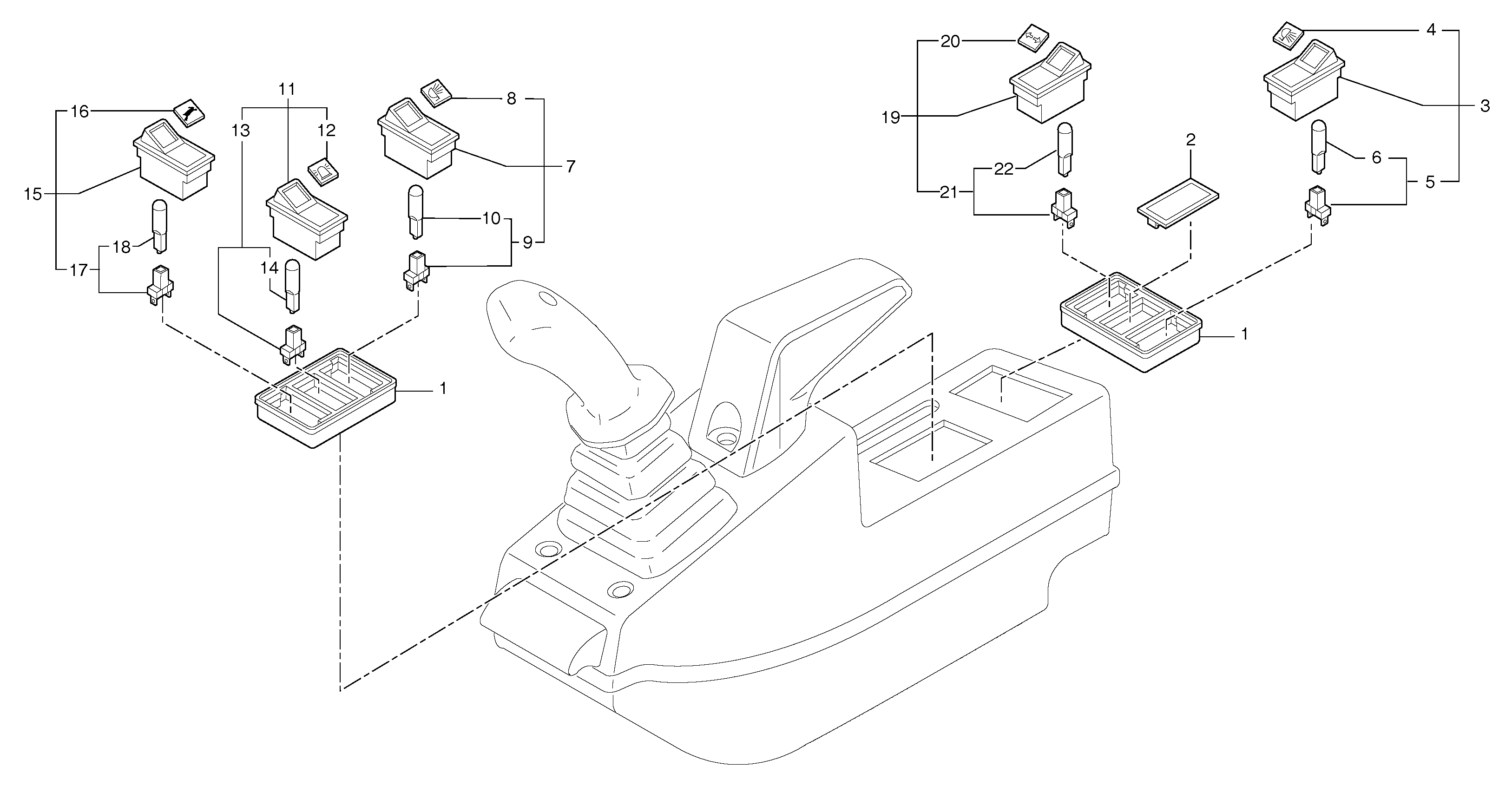 Operator's station : instrument panel ( left ) — volvo parts diagram