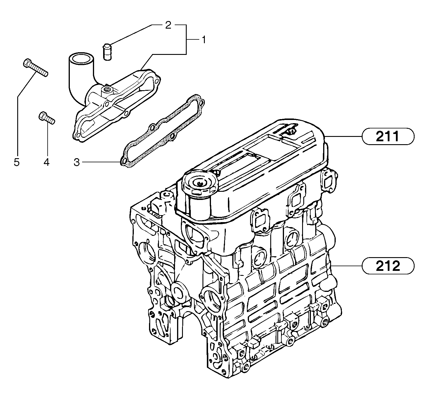 Intake manifold  L3E2-64ESA — volvo parts diagram