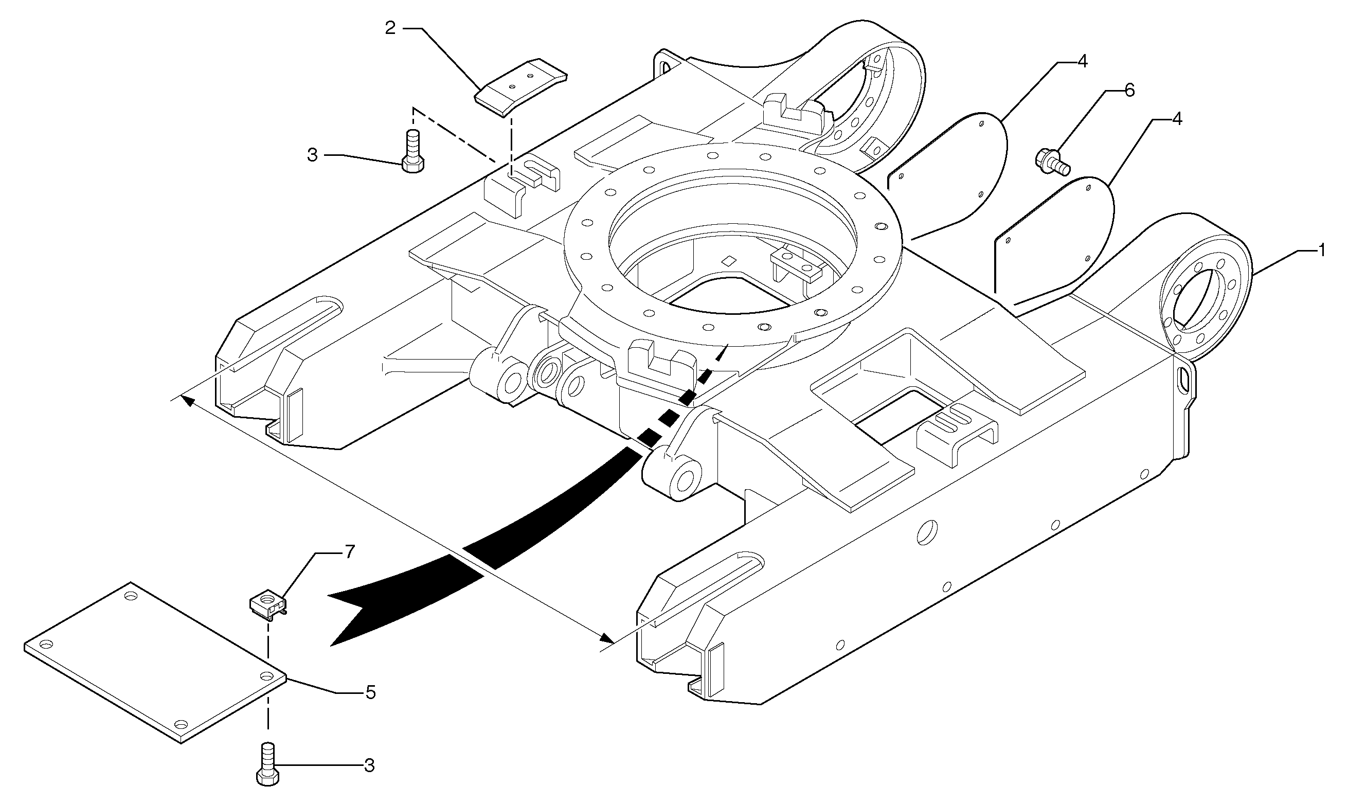 Lower frame — volvo parts diagram