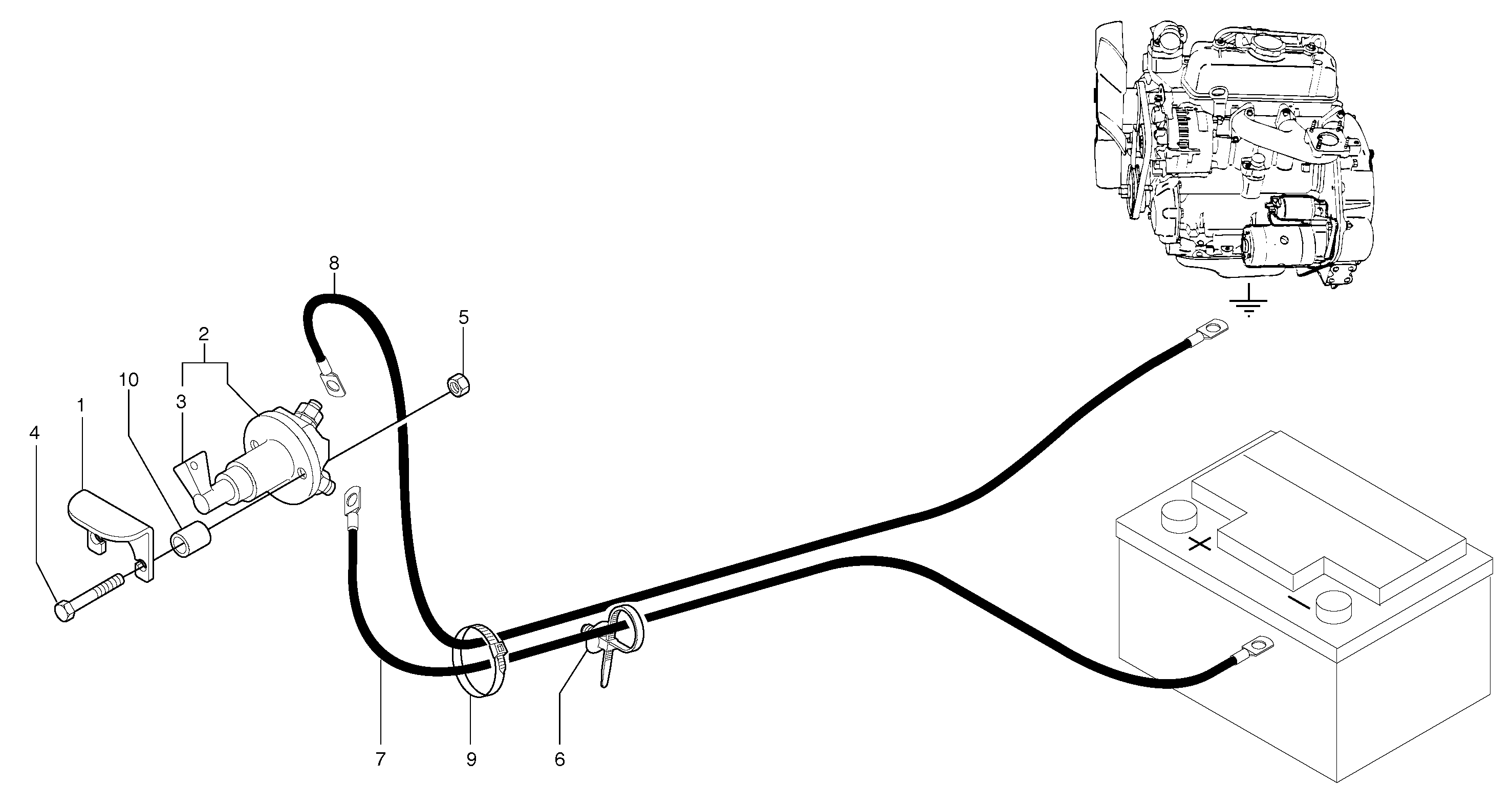 Battery cut-out — volvo parts diagram