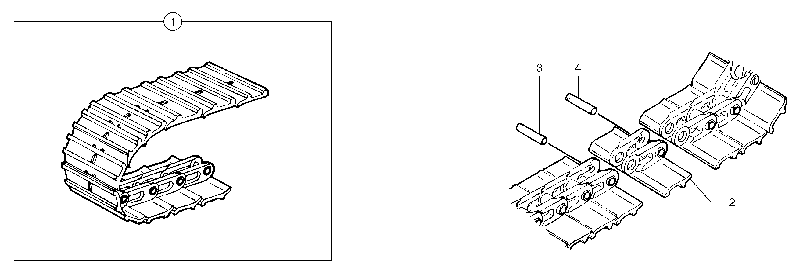 Steel tracks — volvo parts diagram