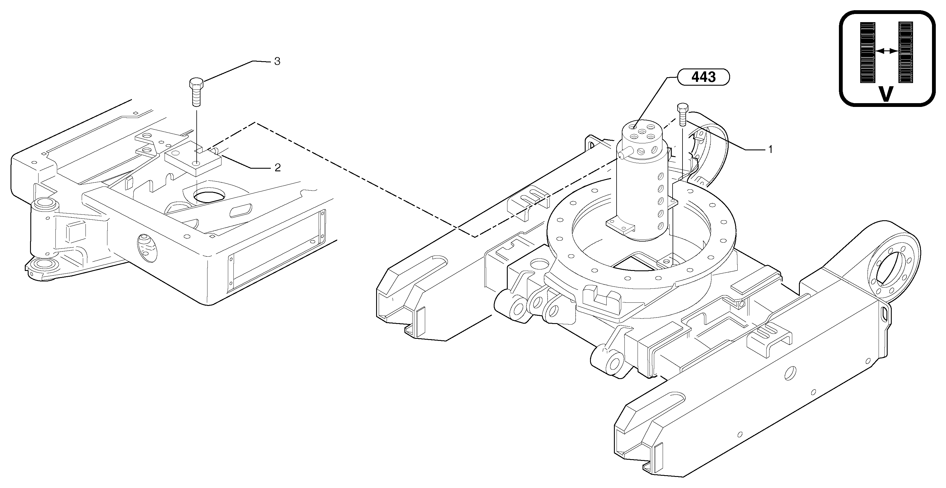 Swivel joint equipment / variable track — volvo parts diagram