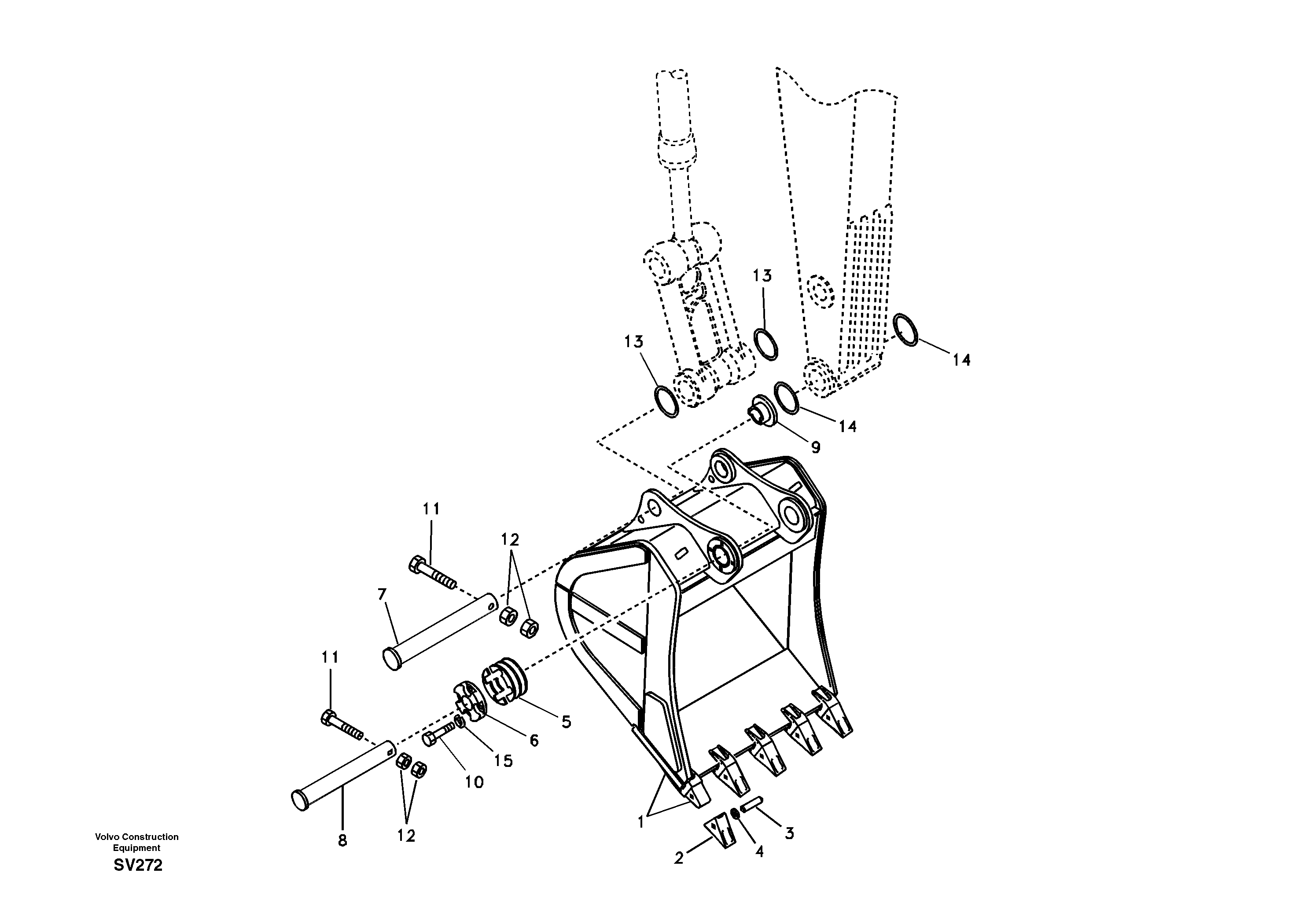 Bucket — volvo parts diagram