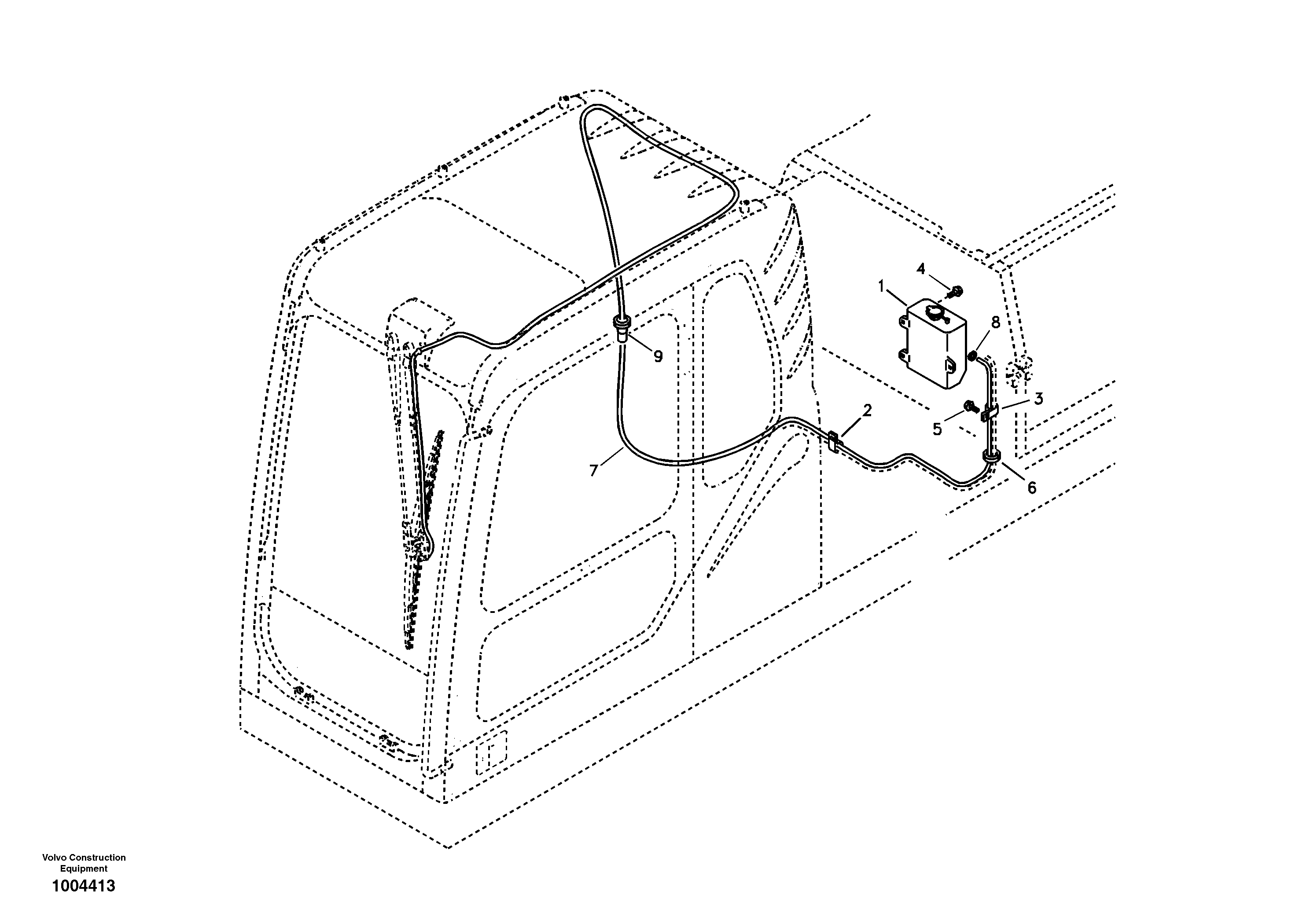 Windshield washer — volvo parts diagram