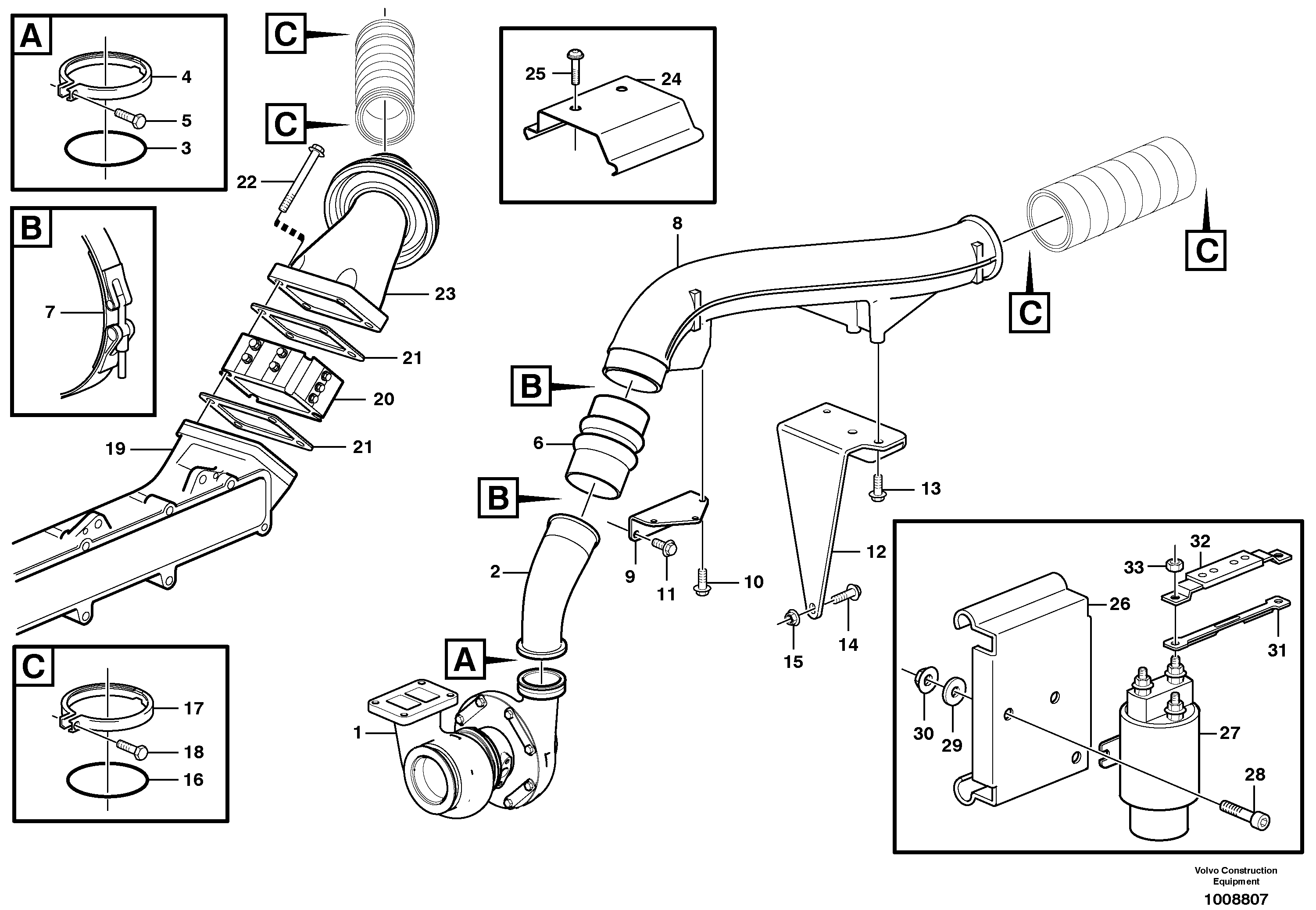 Intercooler — volvo parts diagram