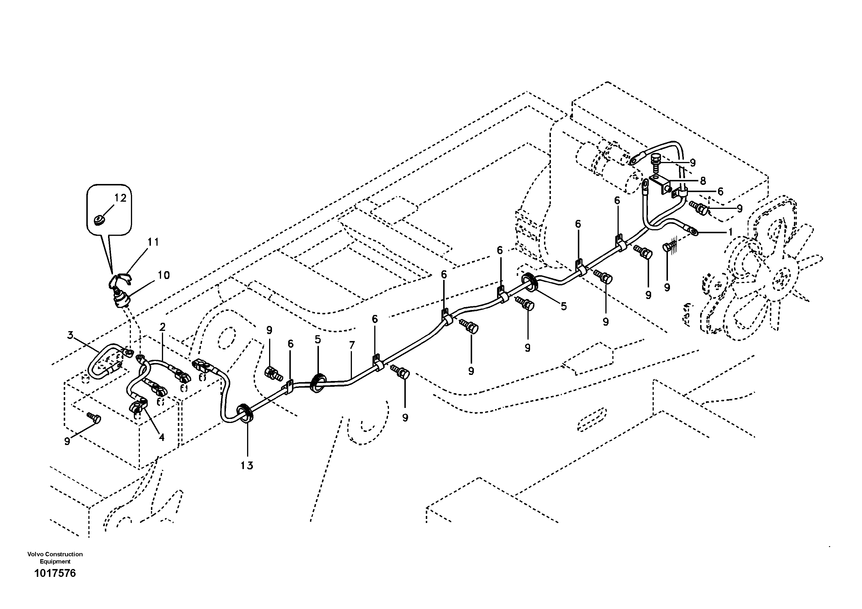 Cables, battery — volvo parts diagram