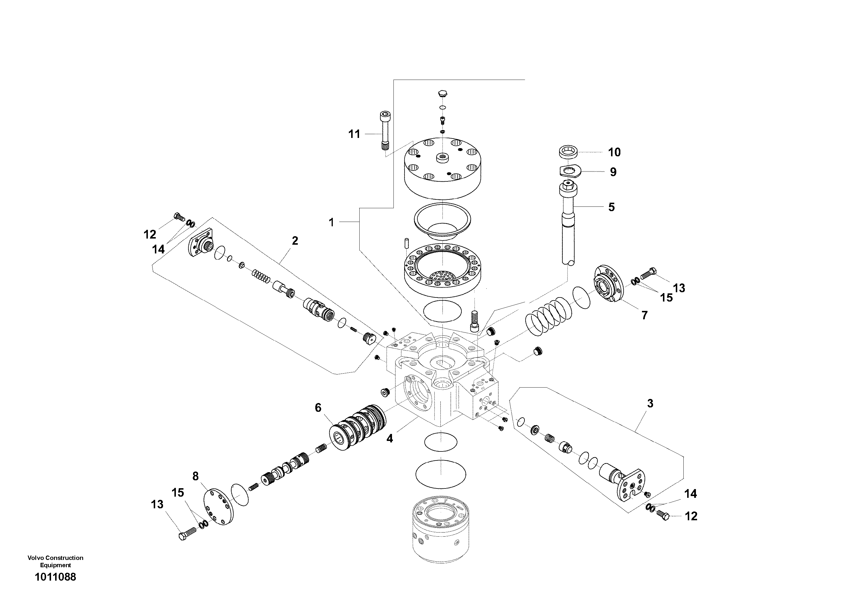 Hydraulic hammer, Accumulator — volvo parts diagram