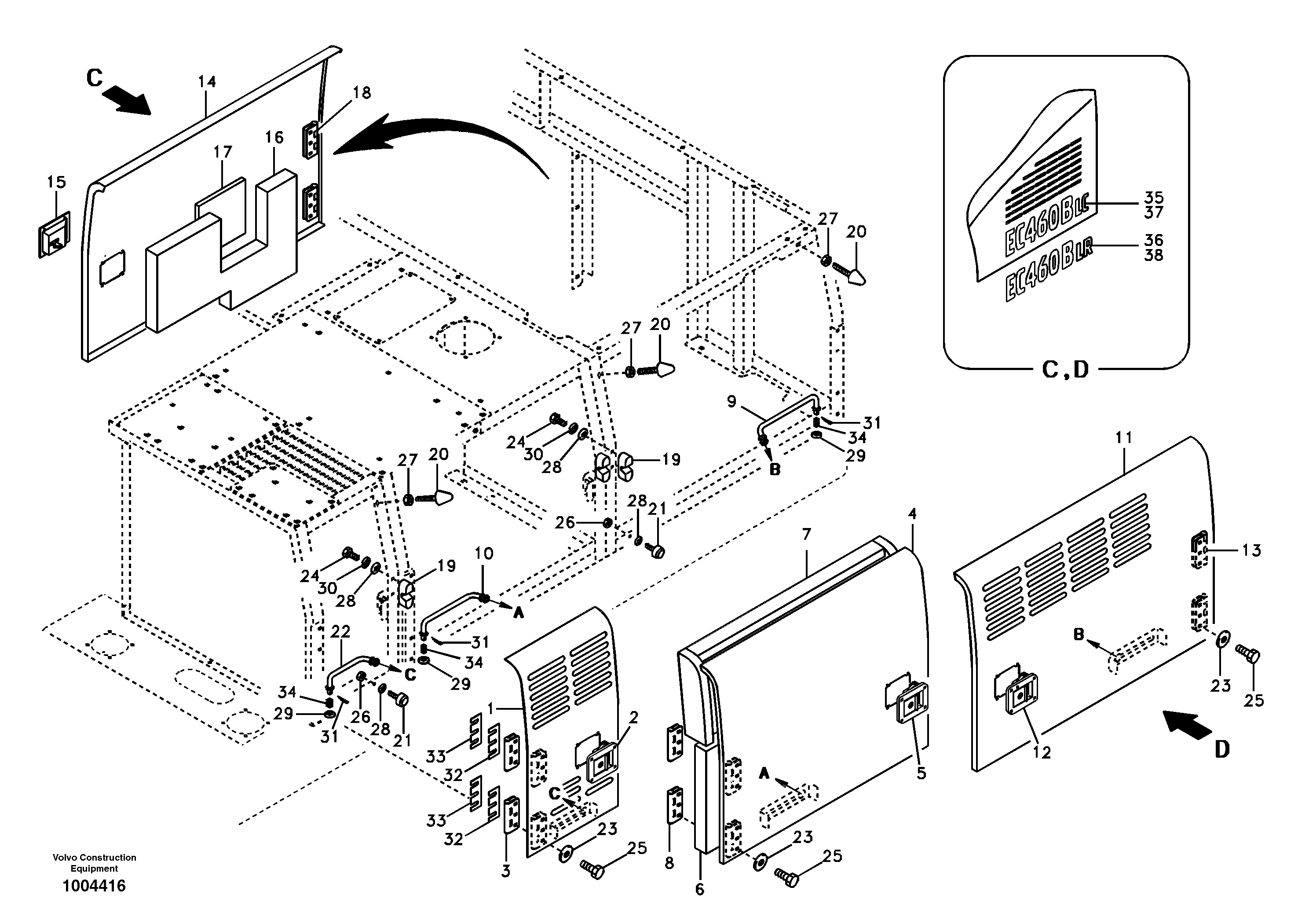 Door, side — volvo parts diagram