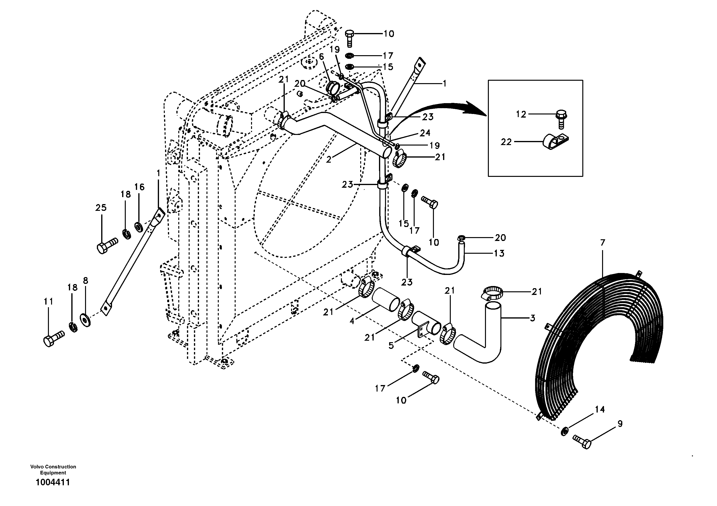Cooling system — volvo parts diagram