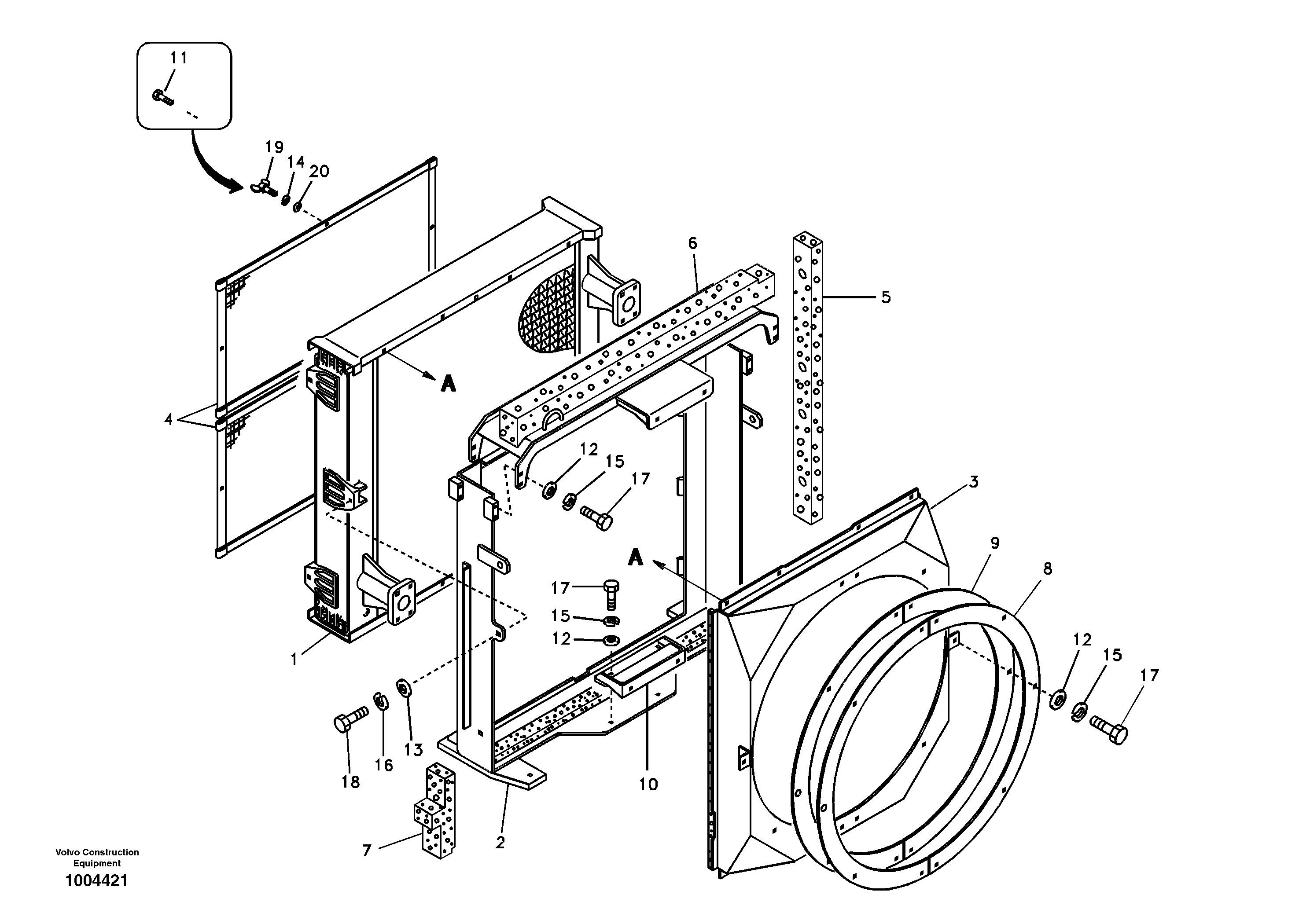 Hydraulic system, oil cooler — volvo parts diagram