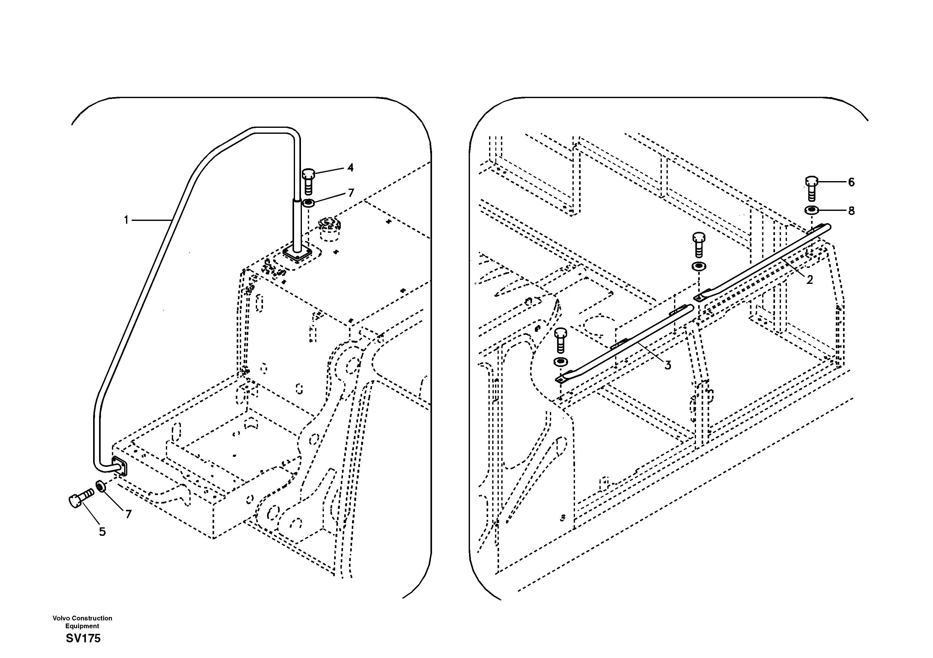 Handrail — volvo parts diagram