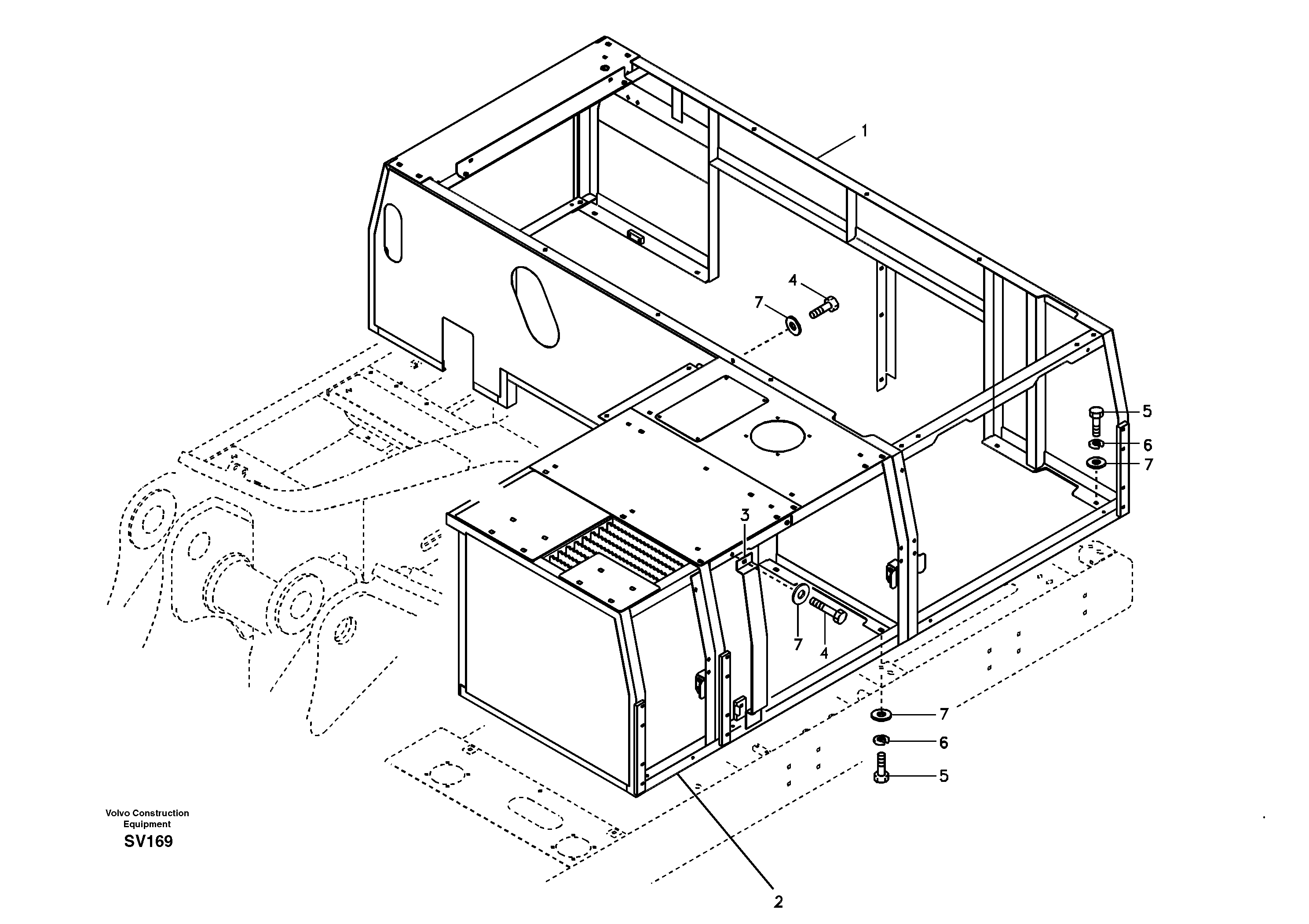 Cowl frame — volvo parts diagram