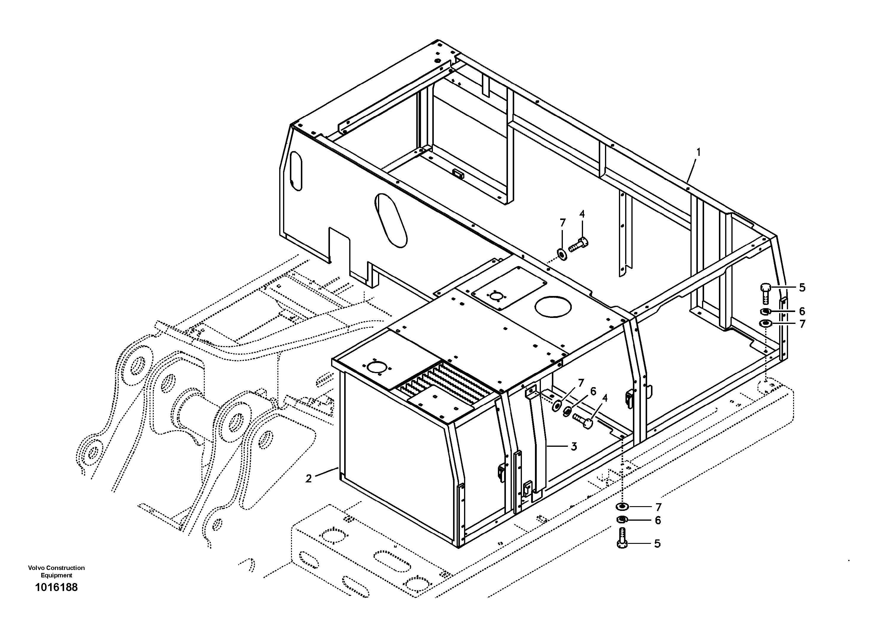 Cowl frame — volvo parts diagram