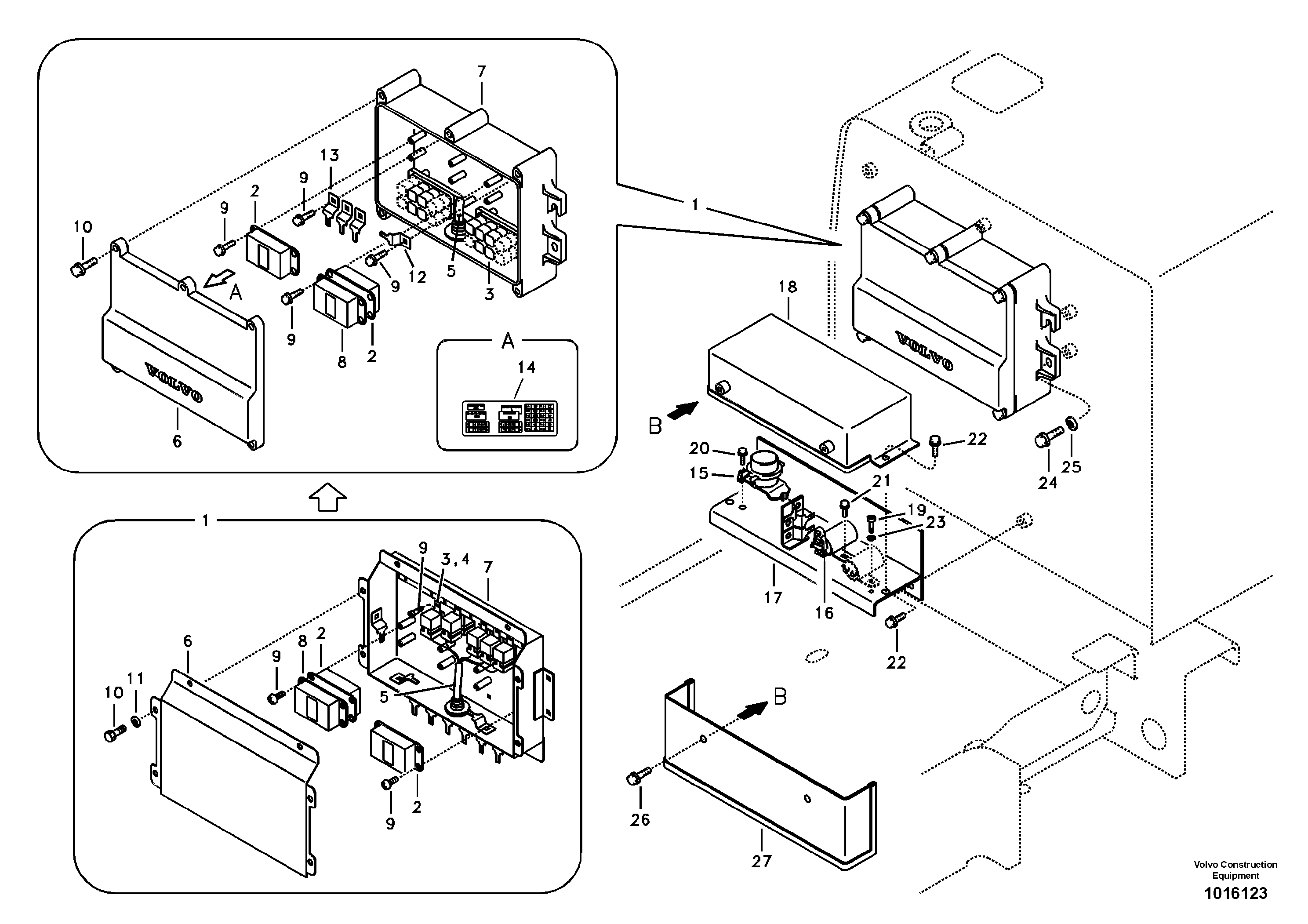 Electrical relay — volvo parts diagram