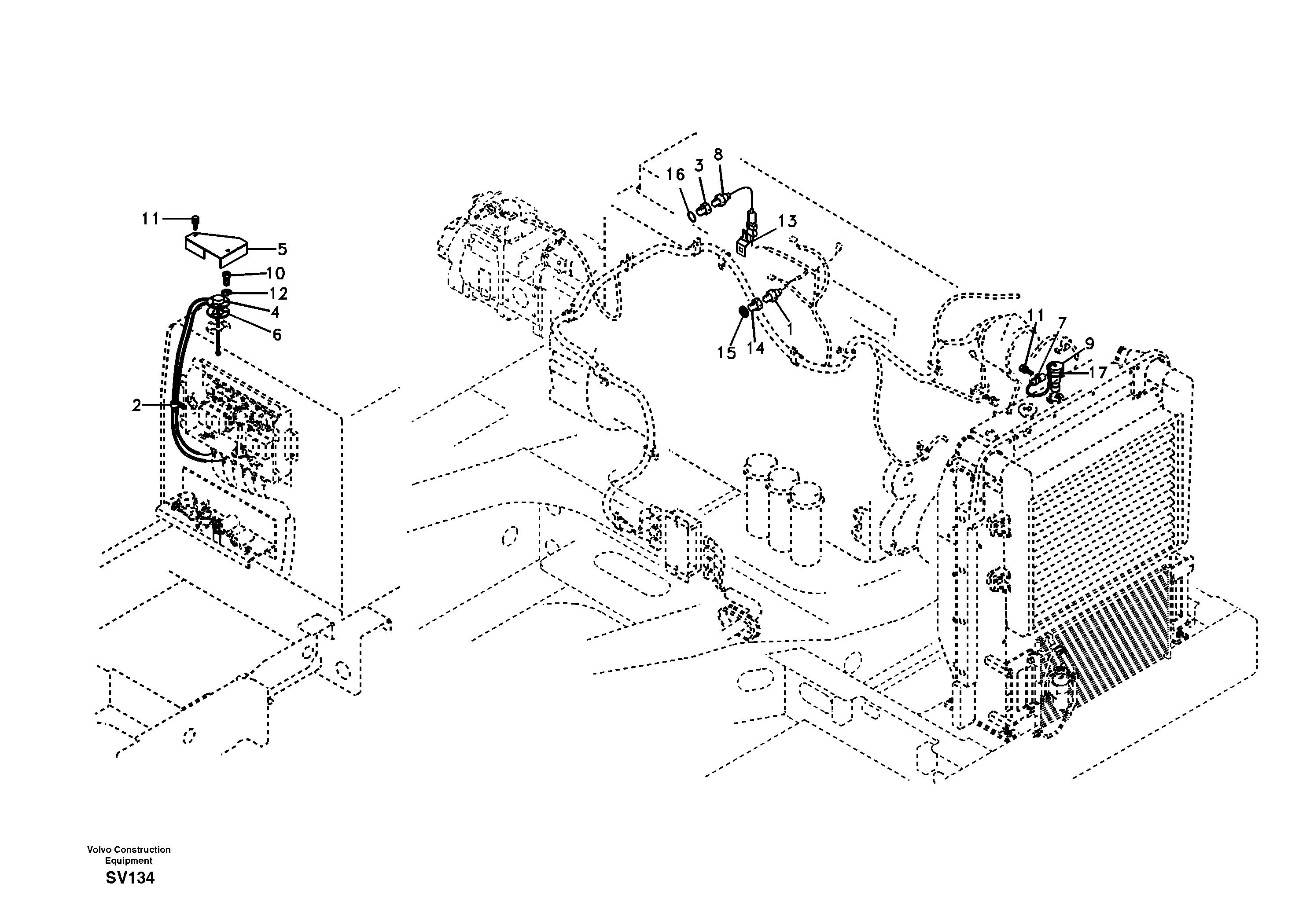 Electrical sensor — volvo parts diagram