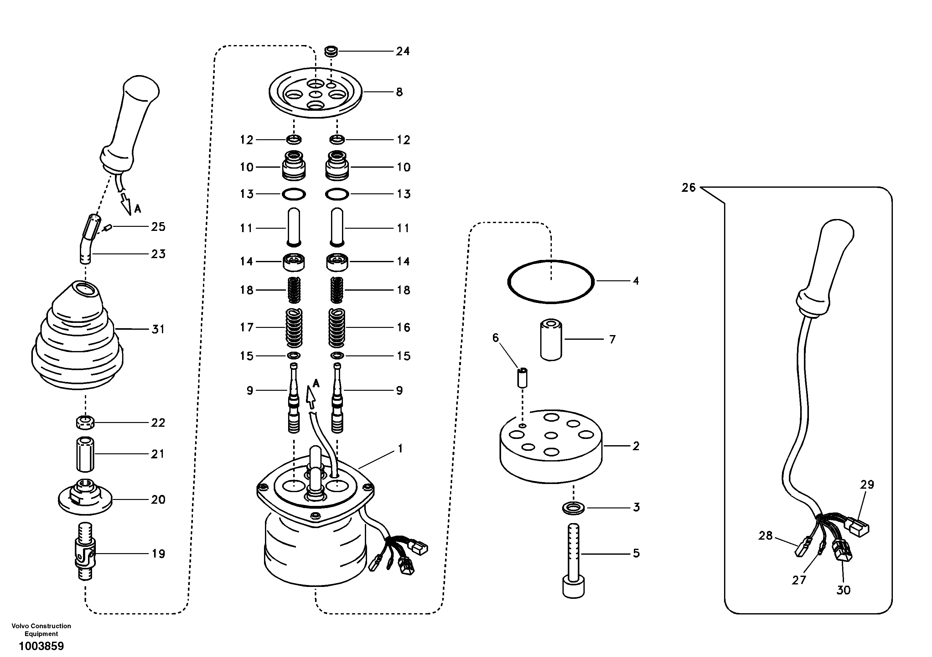 Servo system, remote control valve — volvo parts diagram