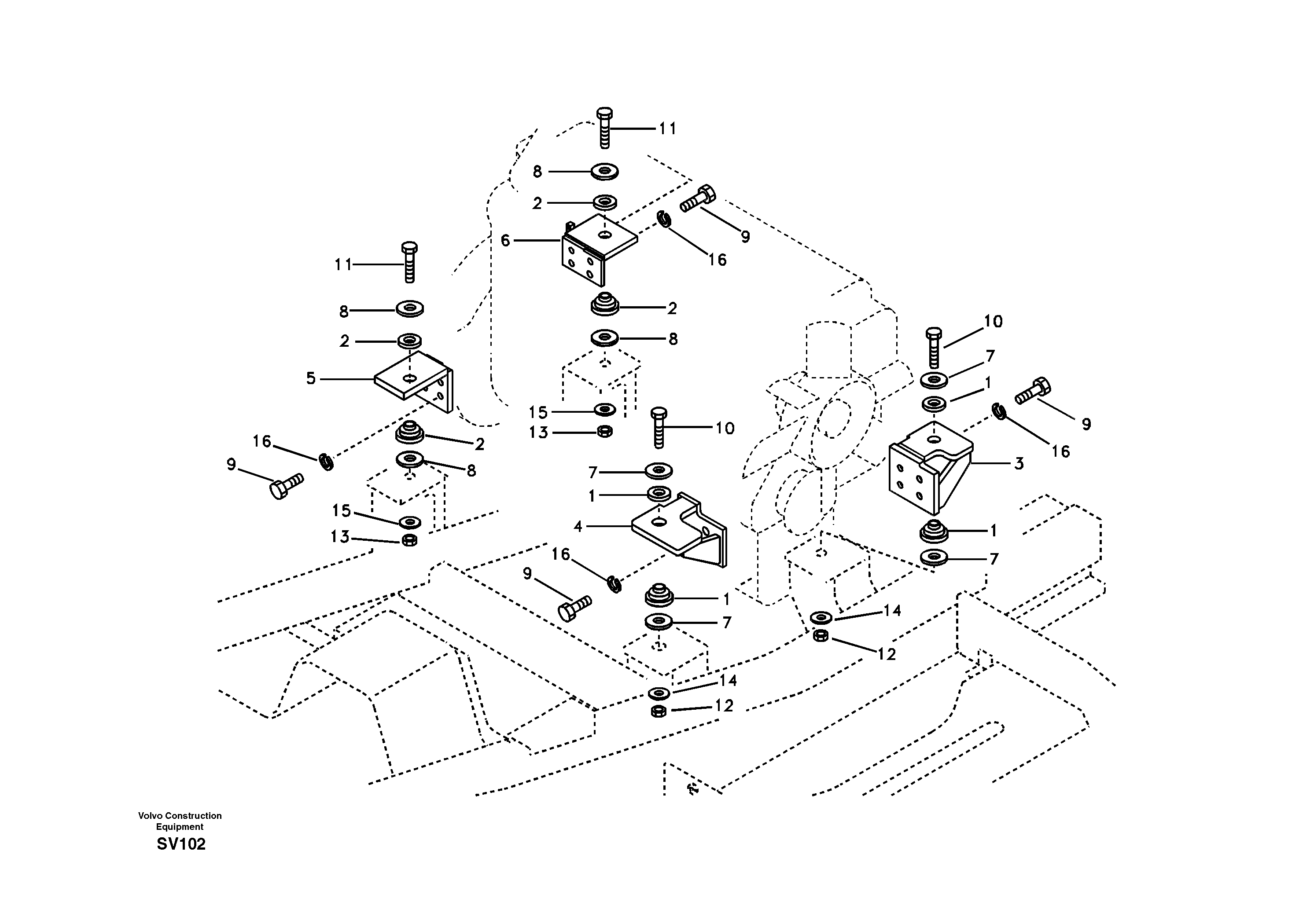 Engine mount — volvo parts diagram
