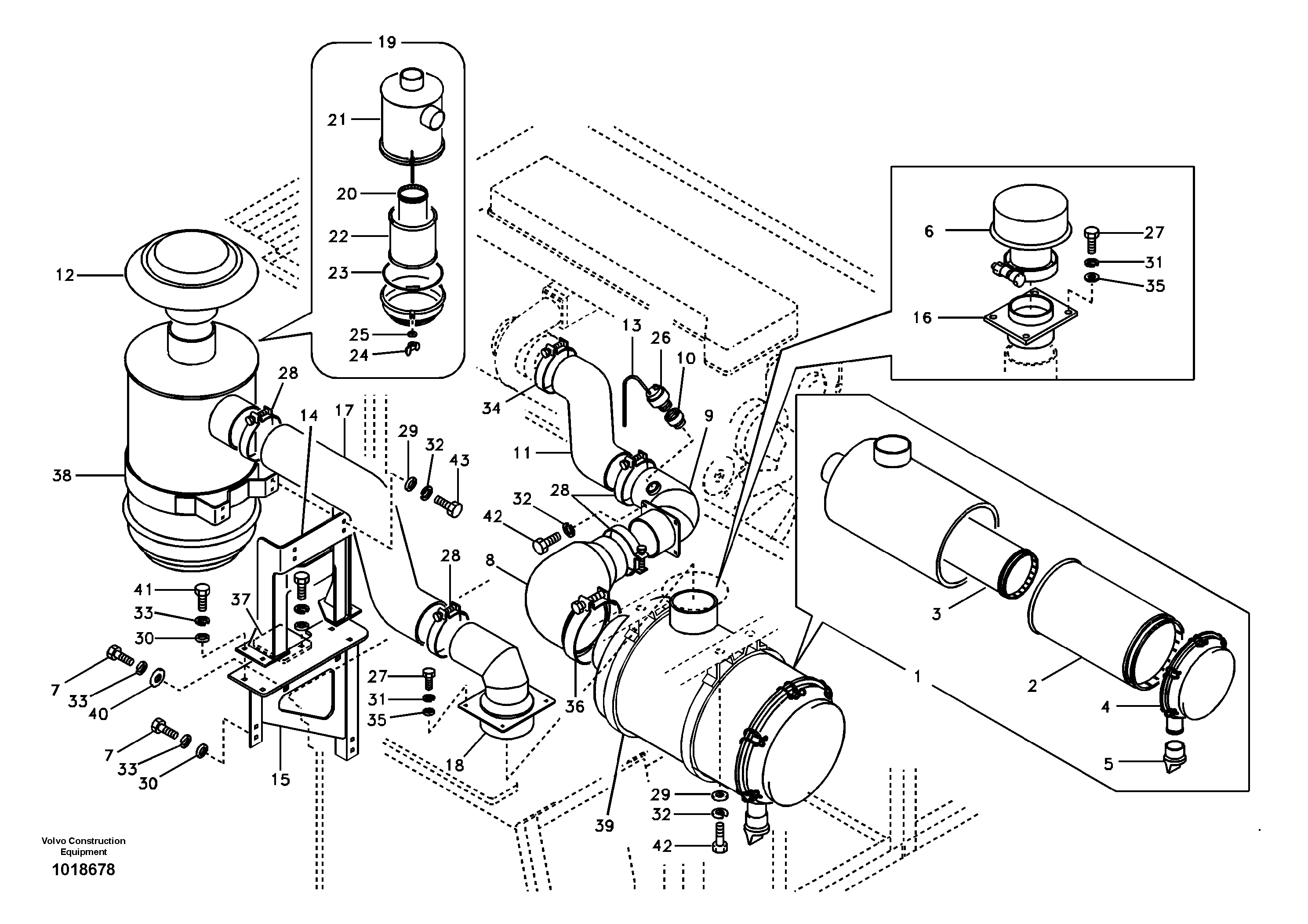 Inlet system — volvo parts diagram