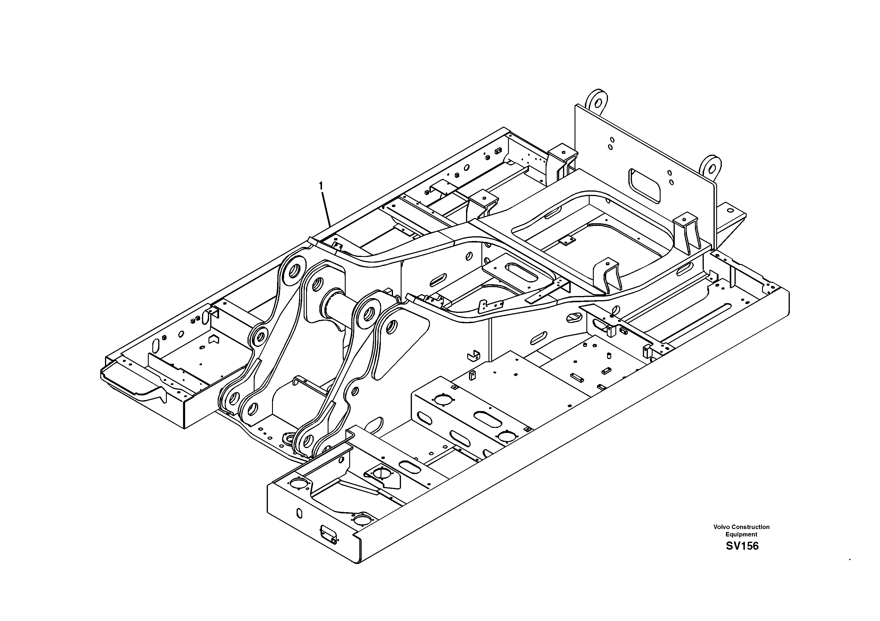 Upper frame — volvo parts diagram
