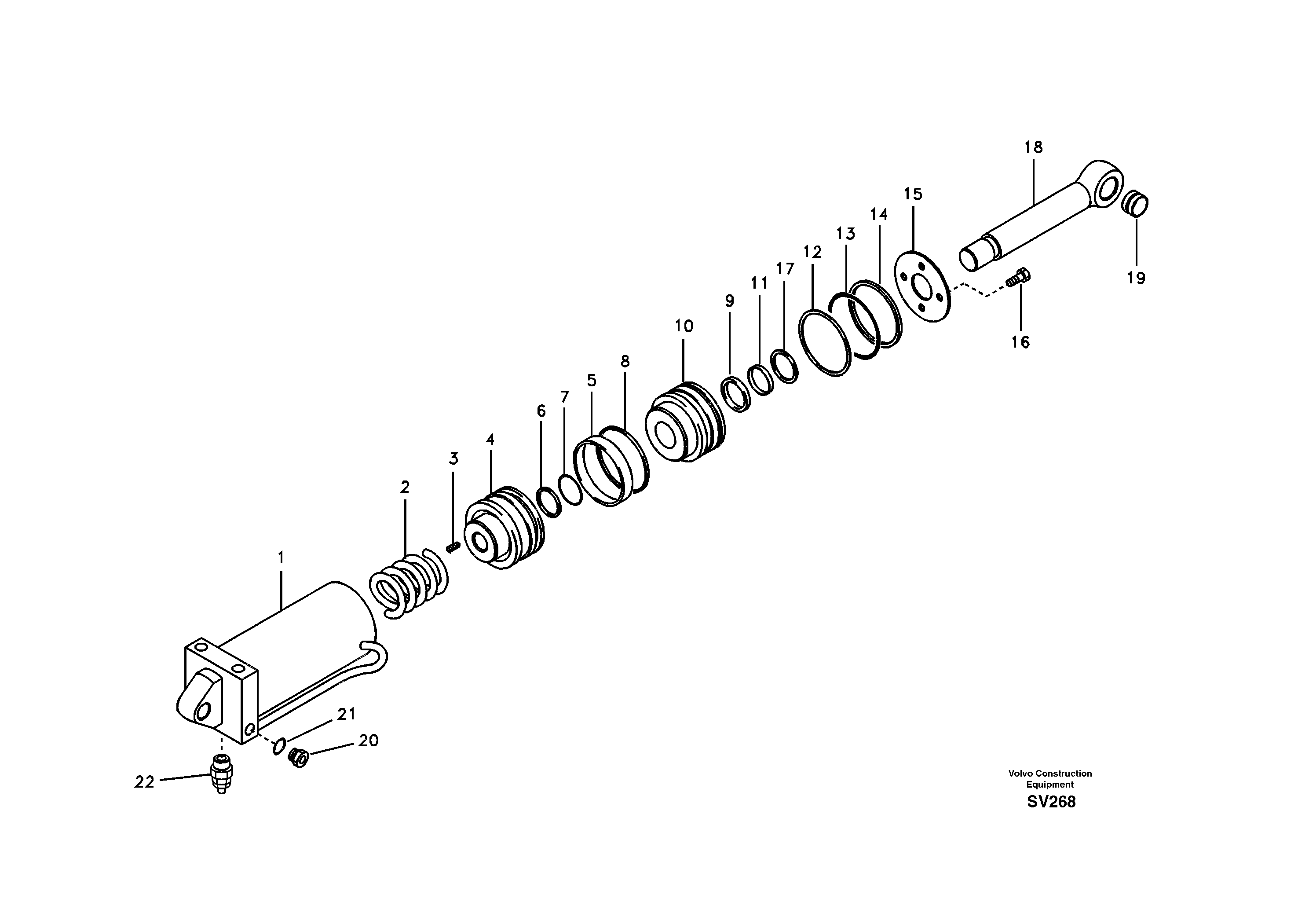 Quick fit cylinder — volvo parts diagram