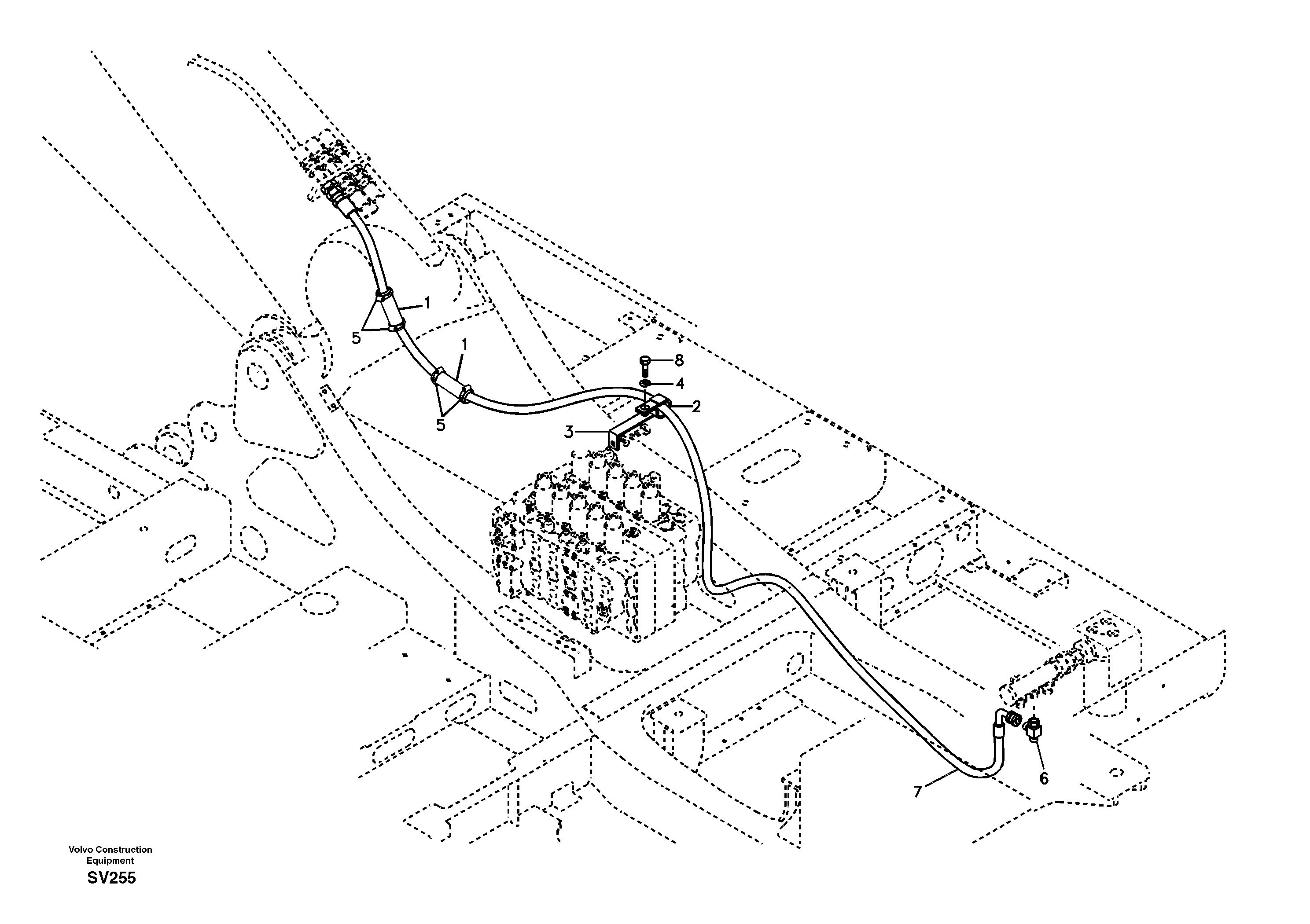 Working Hydraulic, Oil Leak On Upper Frame — volvo parts diagram