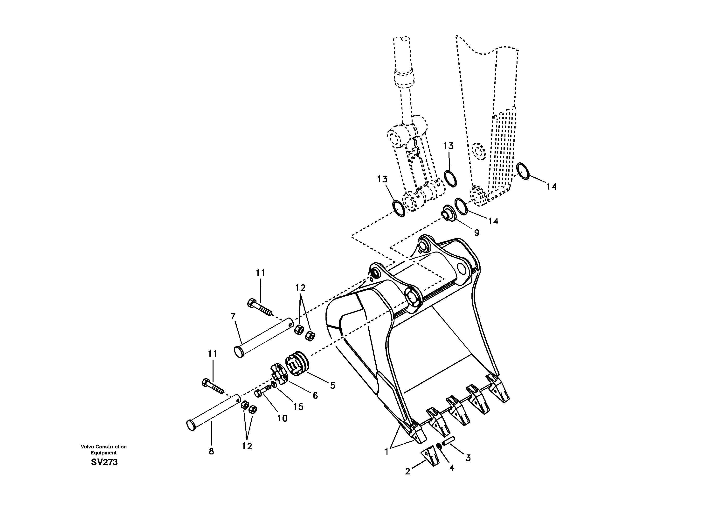 Bucket — volvo parts diagram