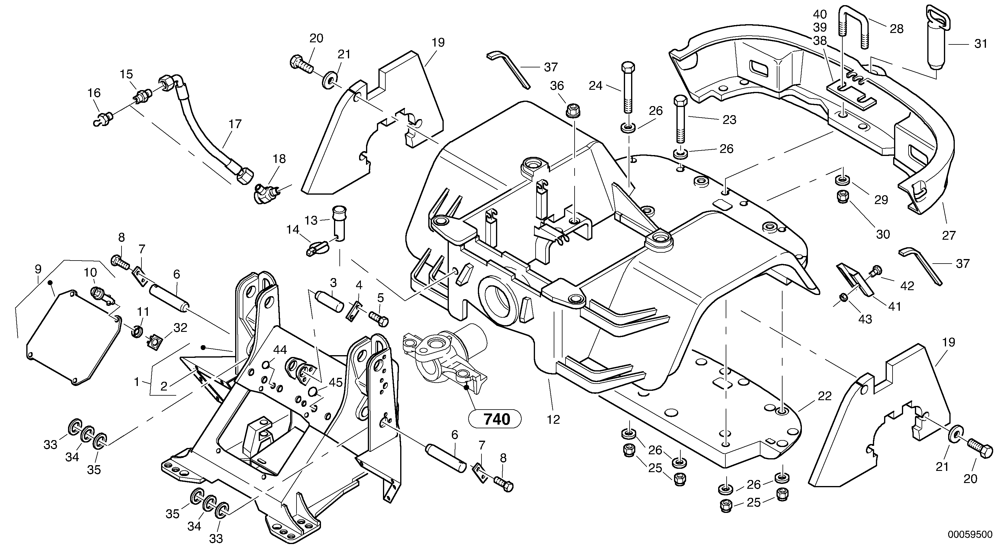 Frame — volvo parts diagram
