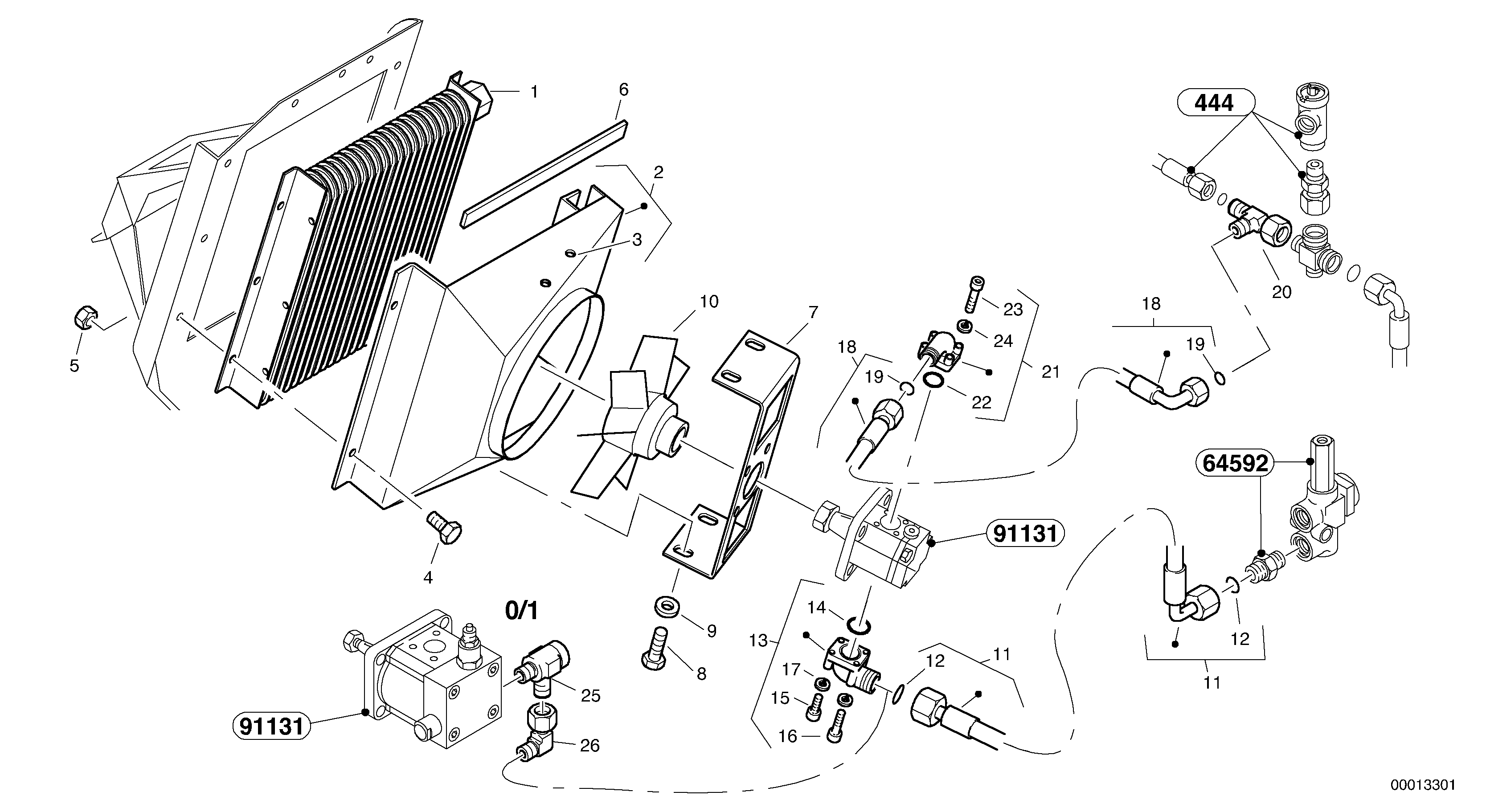 Radiateur - Installation — volvo parts diagram