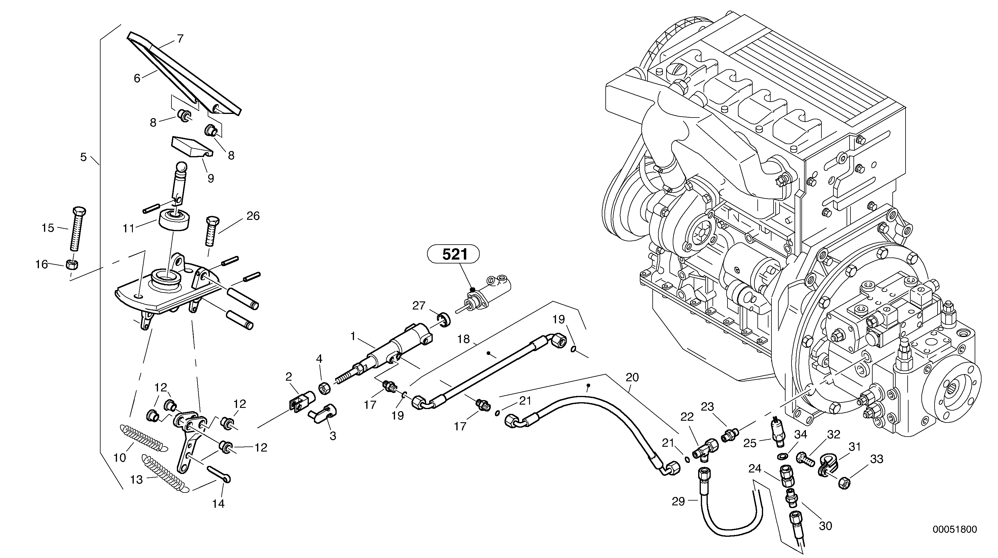 Inch control — volvo parts diagram