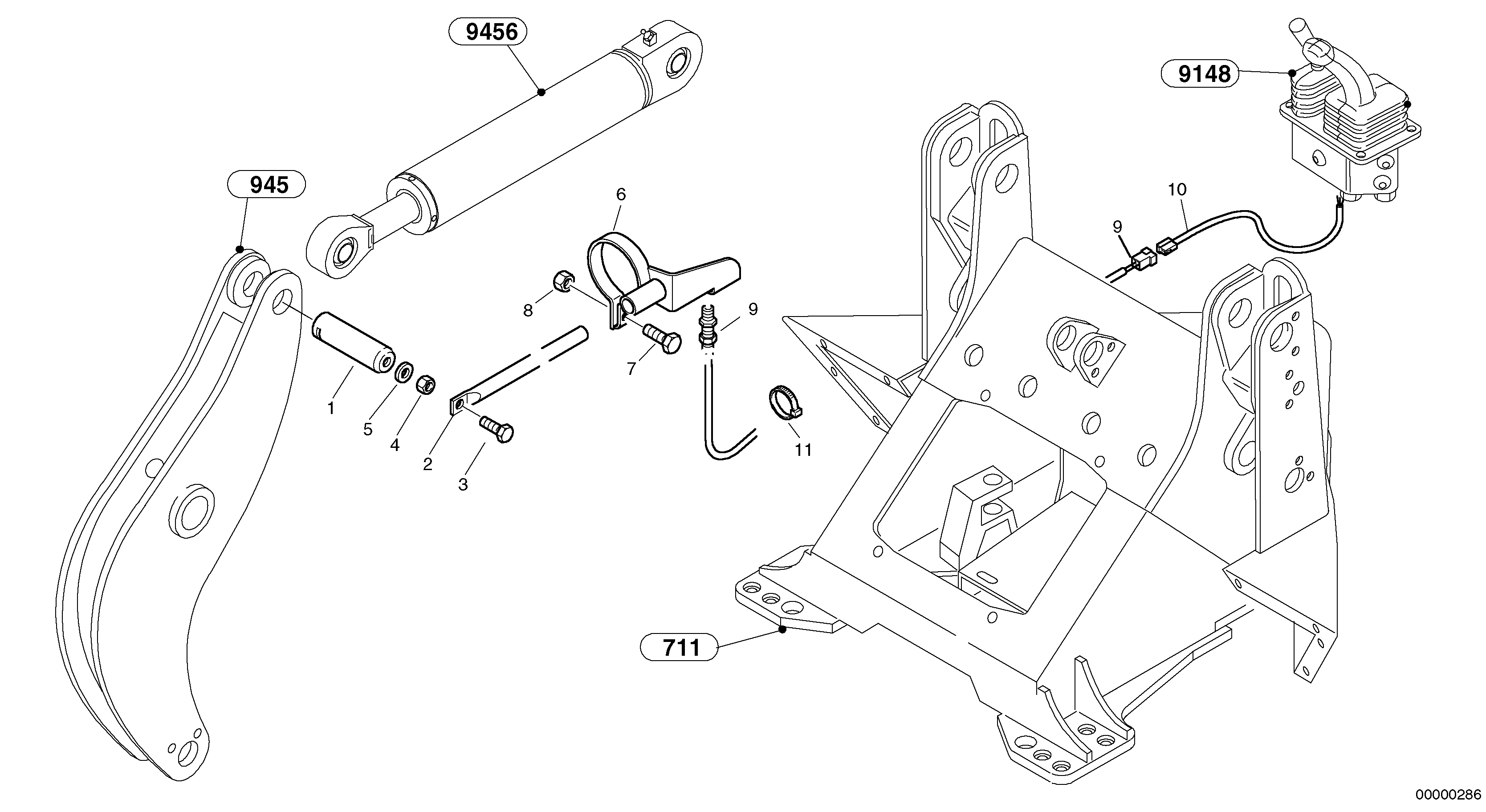 Automatic loading position — volvo parts diagram
