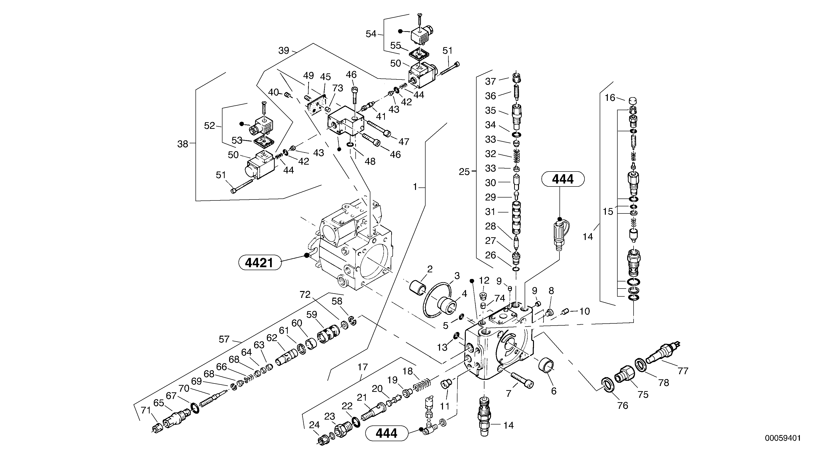 Valves - Variable displacement pump — volvo parts diagram