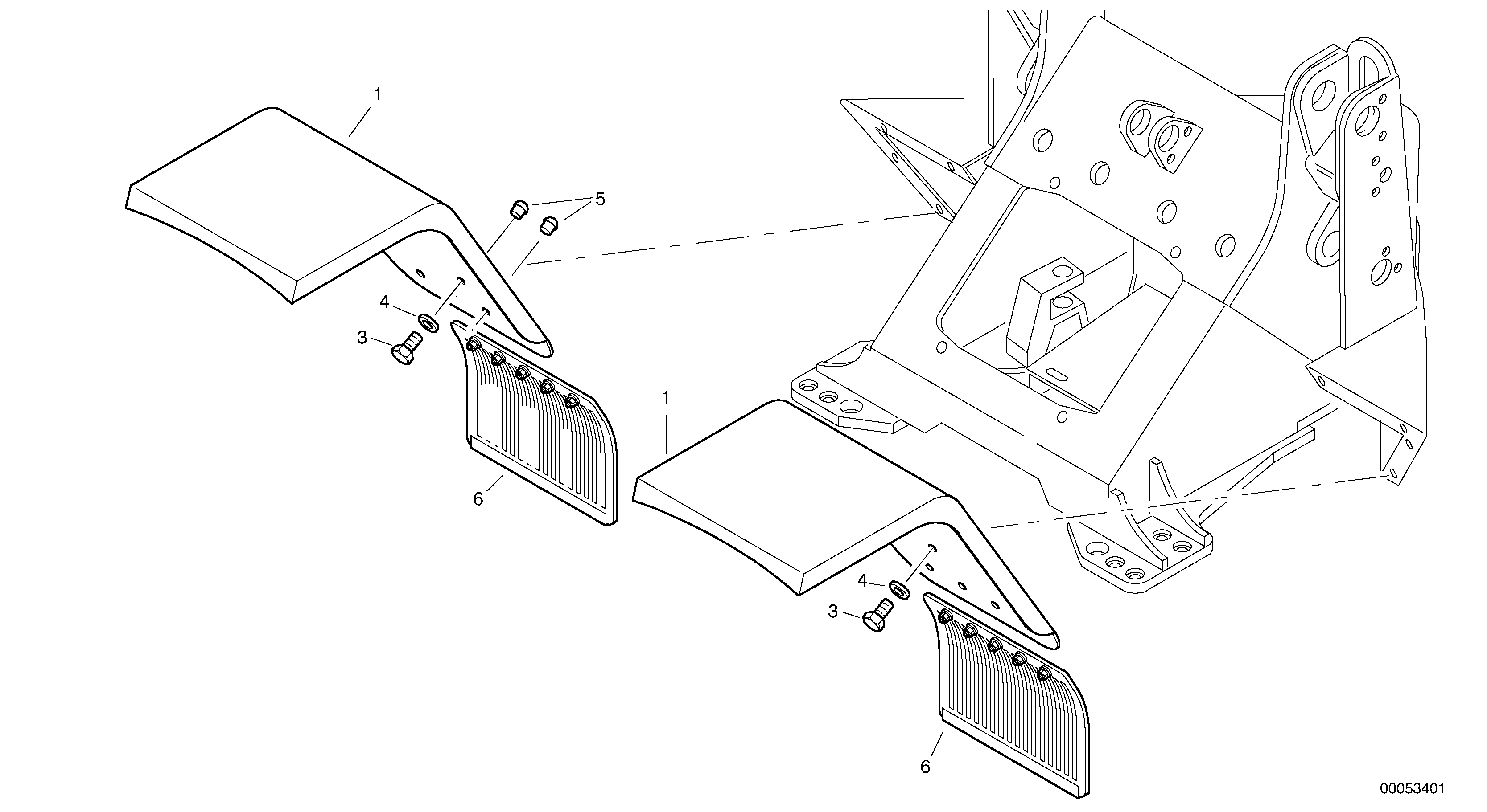 Front mudguard — volvo parts diagram