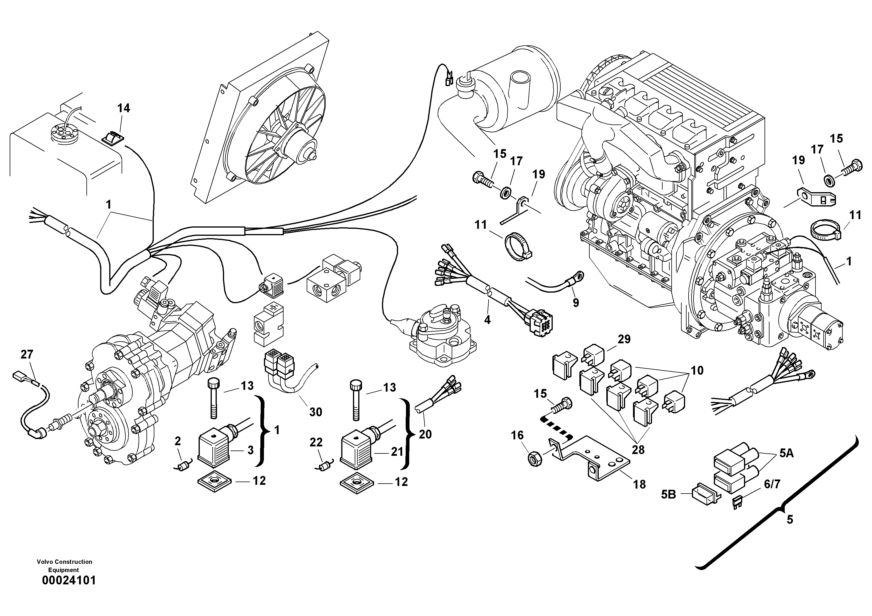 Electric installation — volvo parts diagram